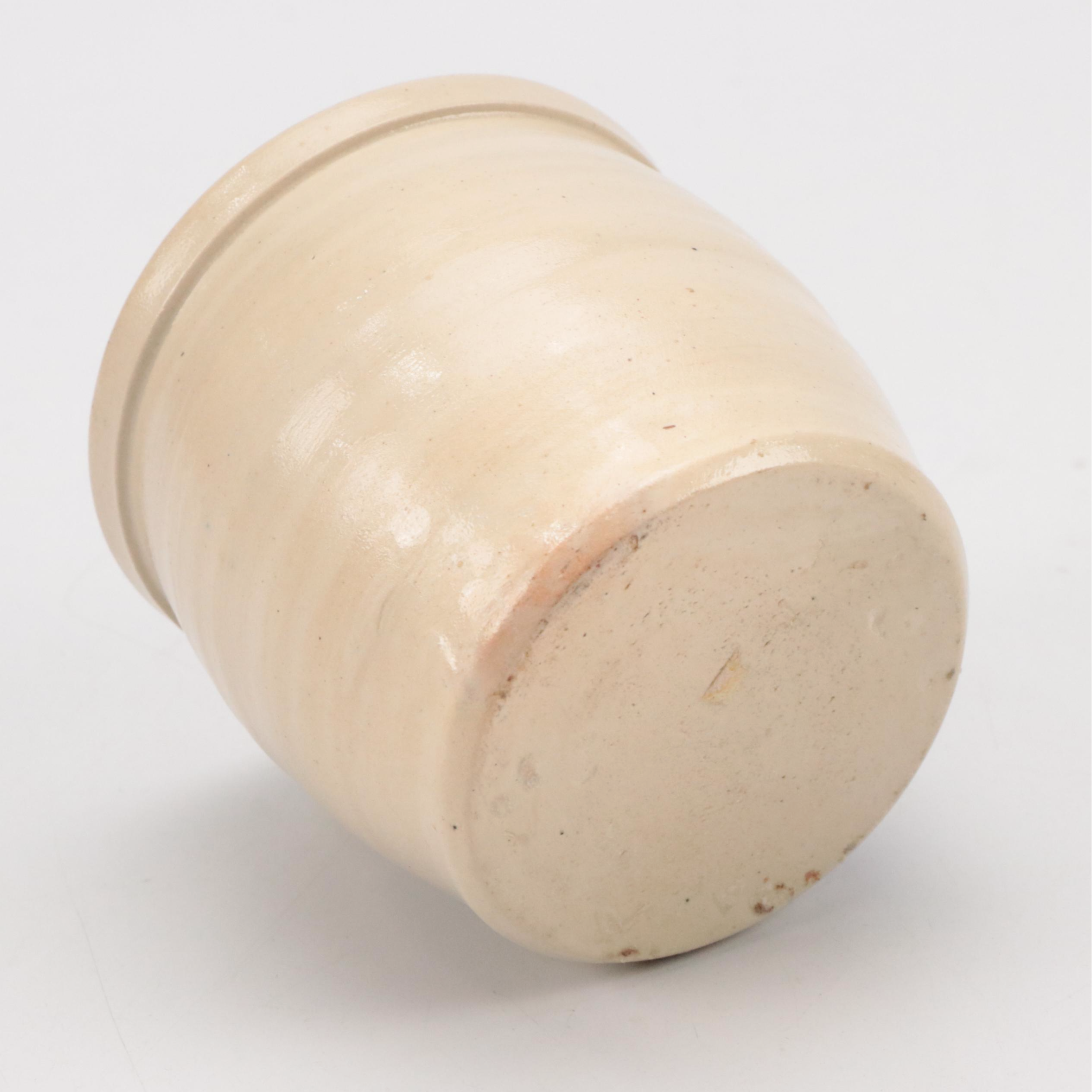 Williamsburg Pottery Cobalt Blue Pitcher, Cups and More with Other Pitcher