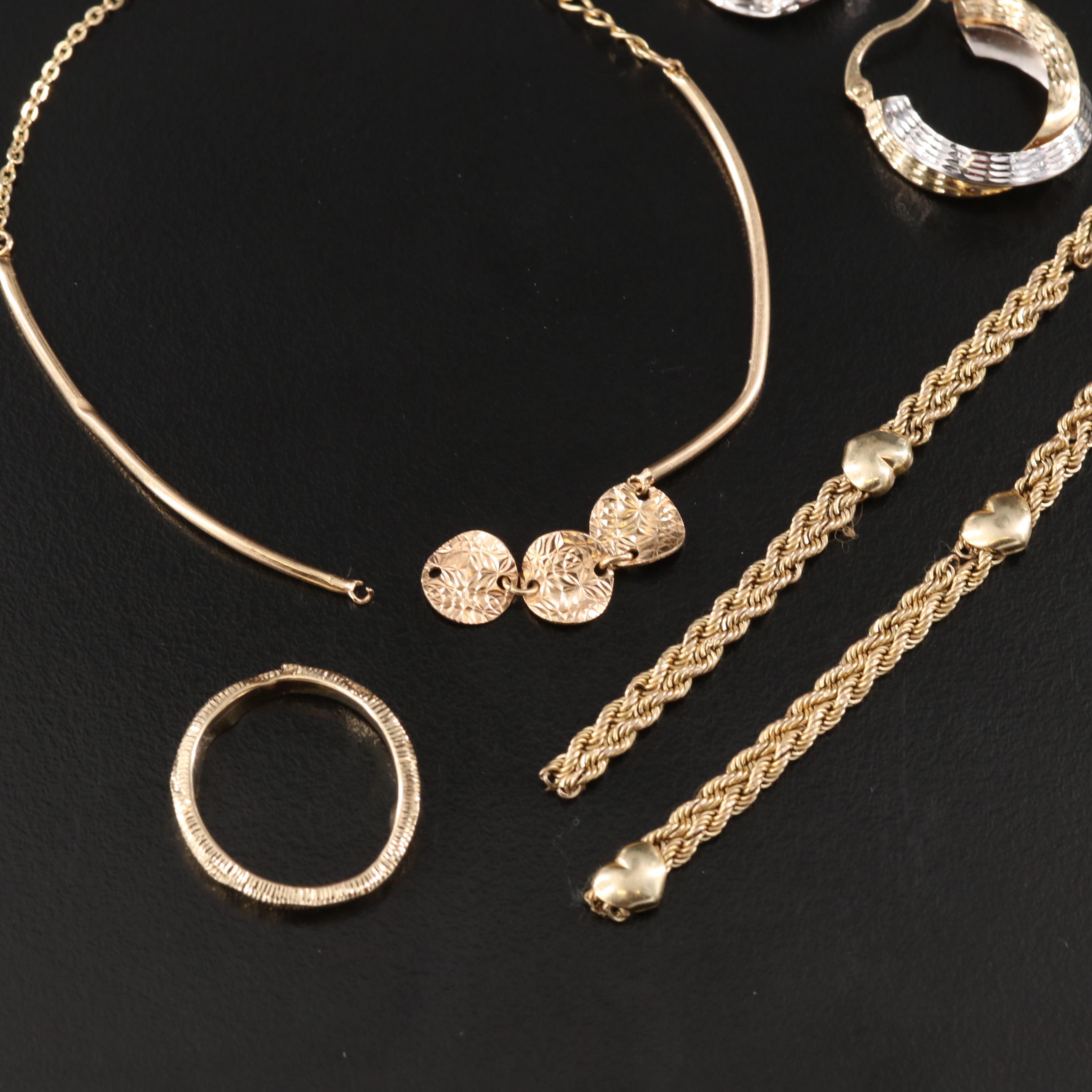 Scrap 14K and 10K Gold Jewelry