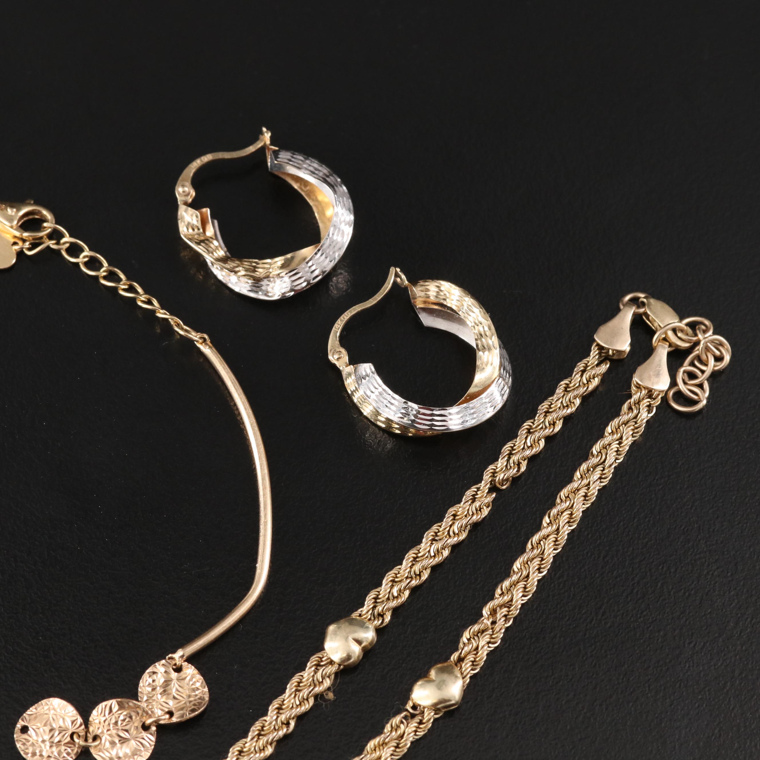 Scrap 14K and 10K Gold Jewelry