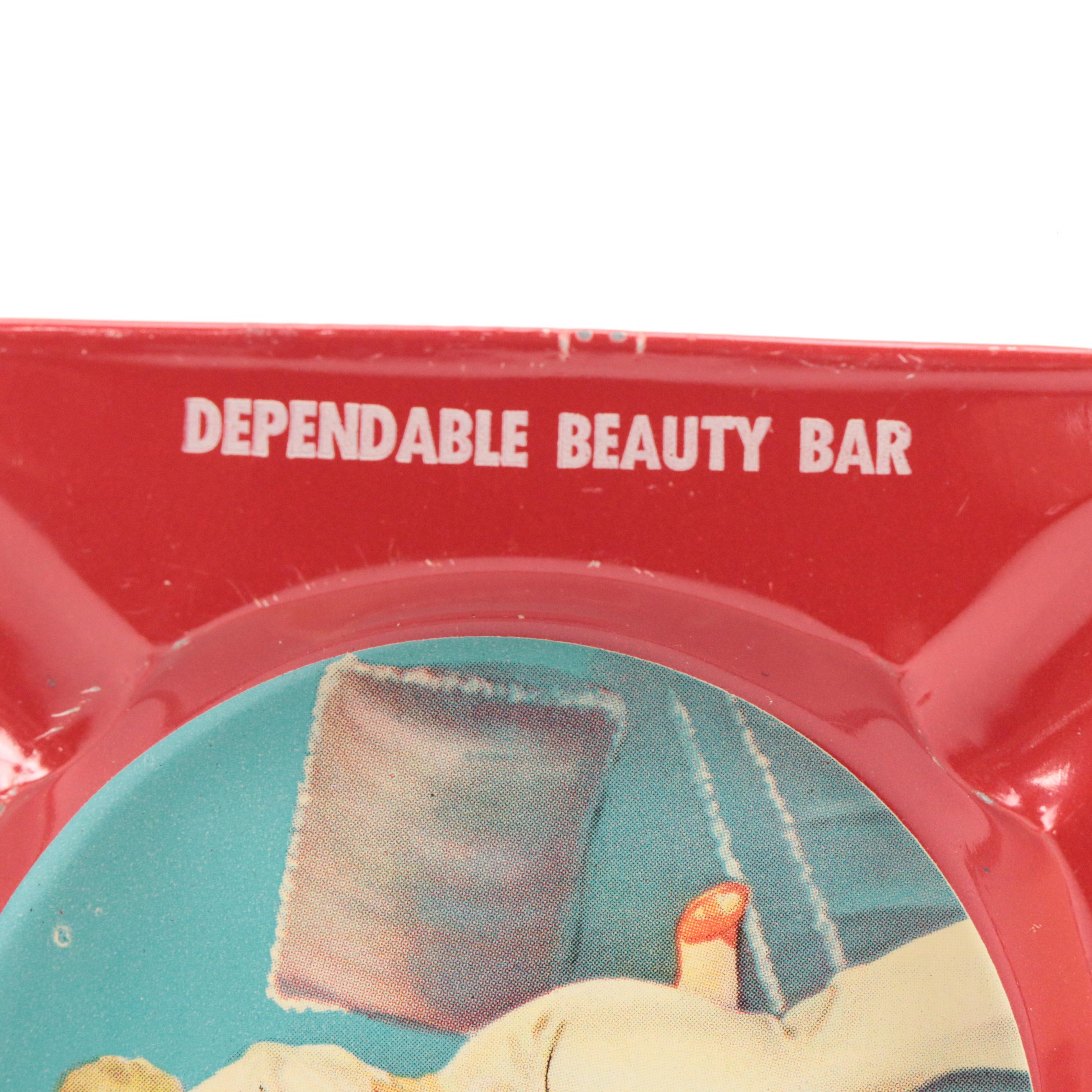 Marilyn Monroe Reprint Business Cards with Pin-Up Girl Ashtrays