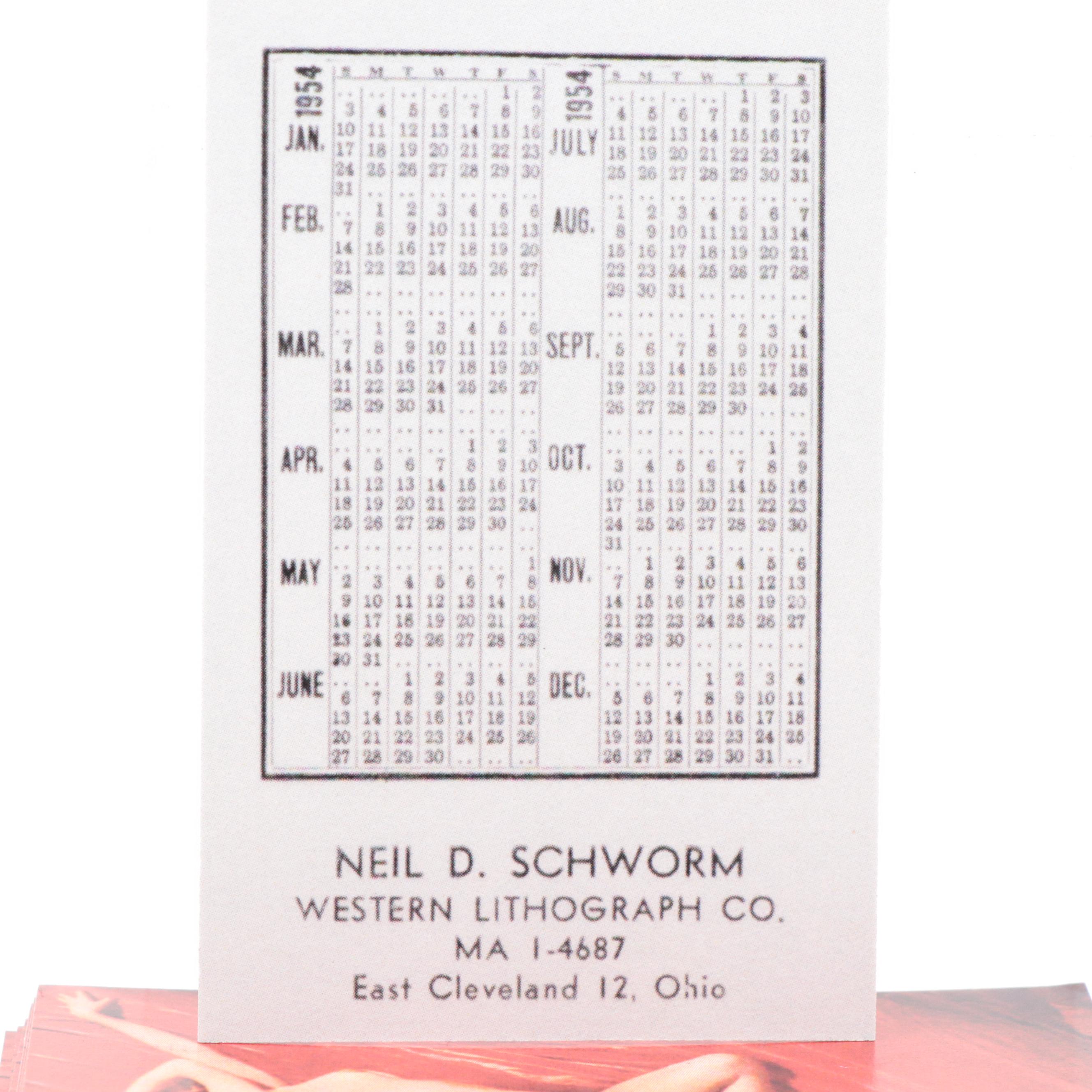 Marilyn Monroe Reprint Business Cards with Pin-Up Girl Ashtrays