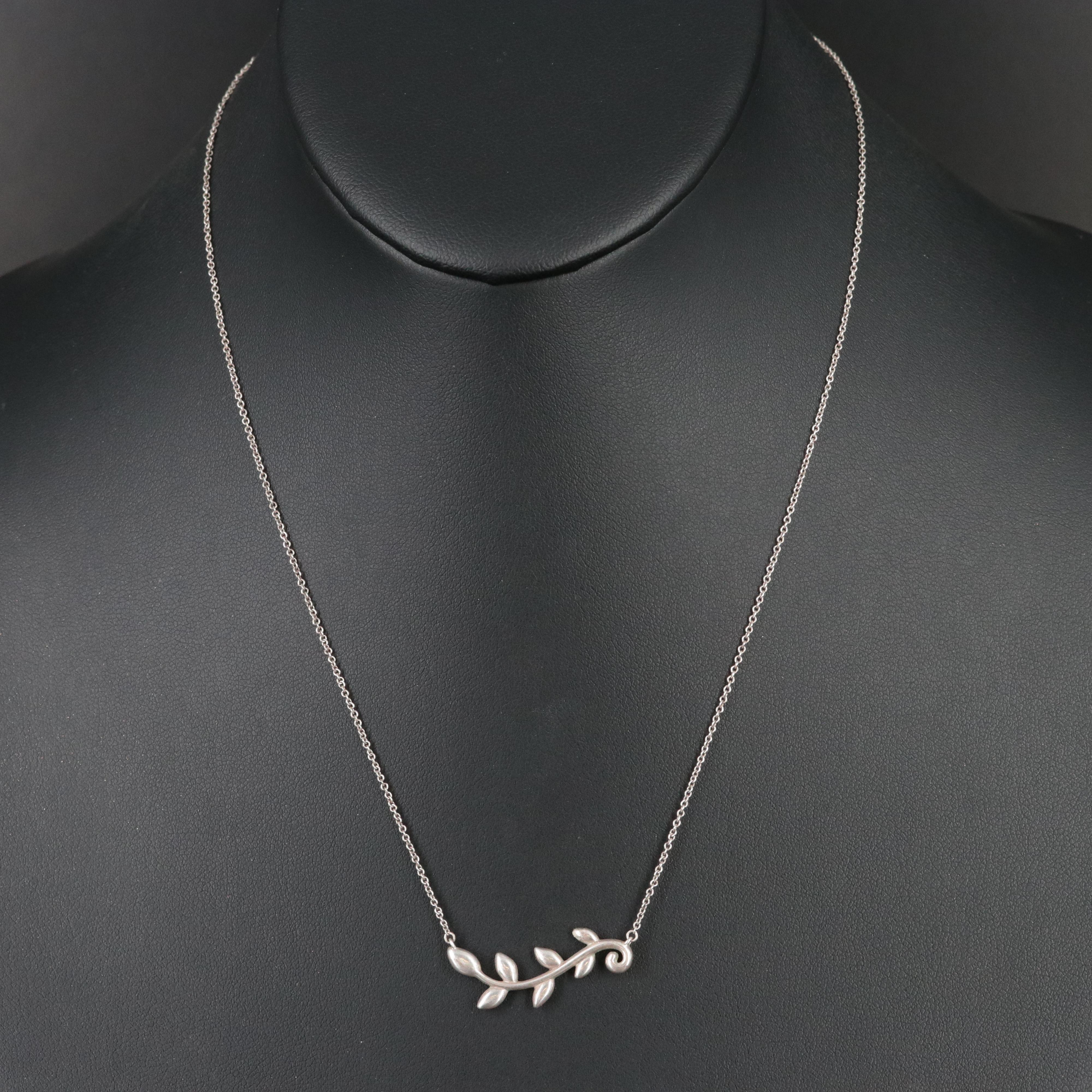 Paloma Picasso for Tiffany & Co. Sterling Olive Leaf Necklace