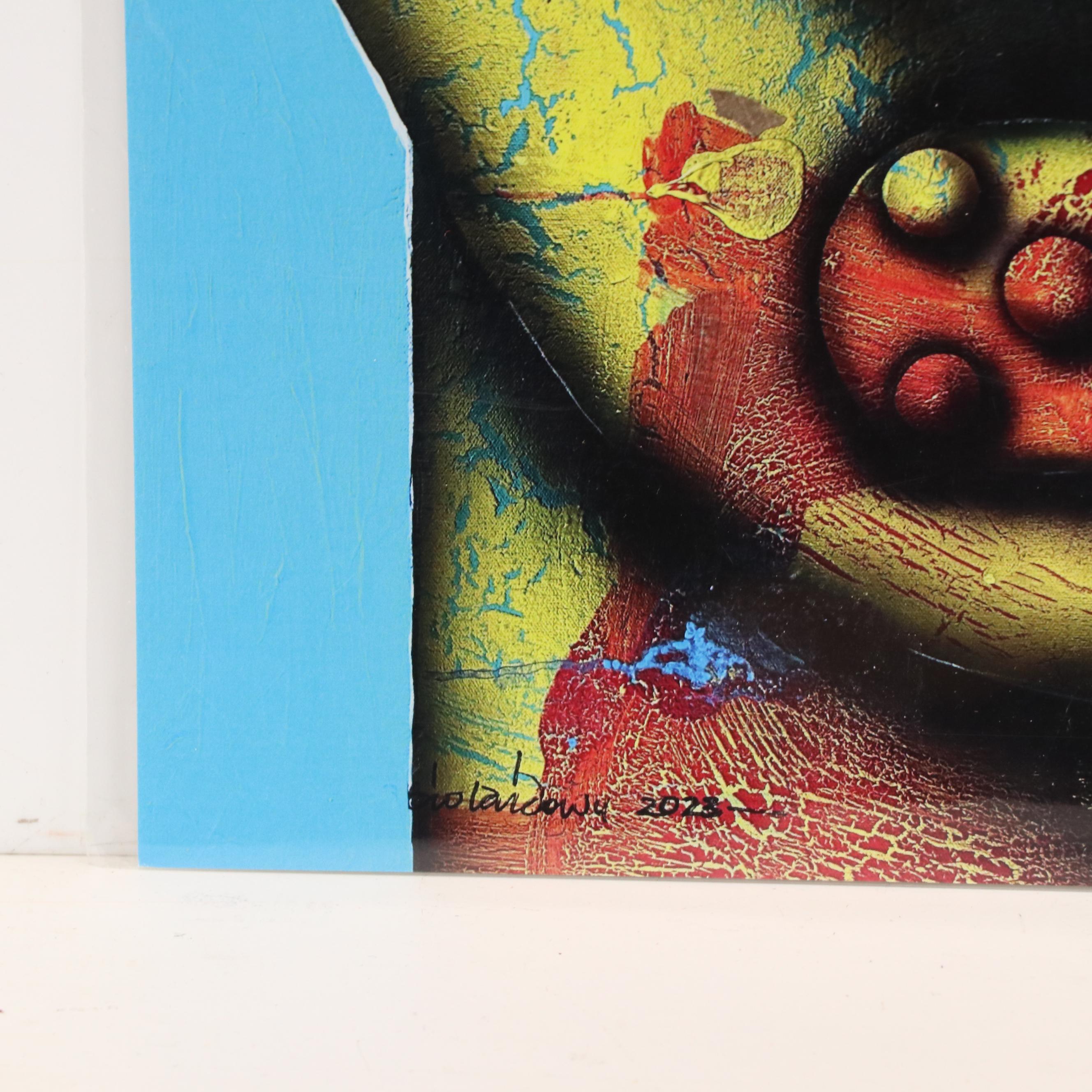 Abiola Idowu Surrealist Offset Lithograph Portrait, 2024