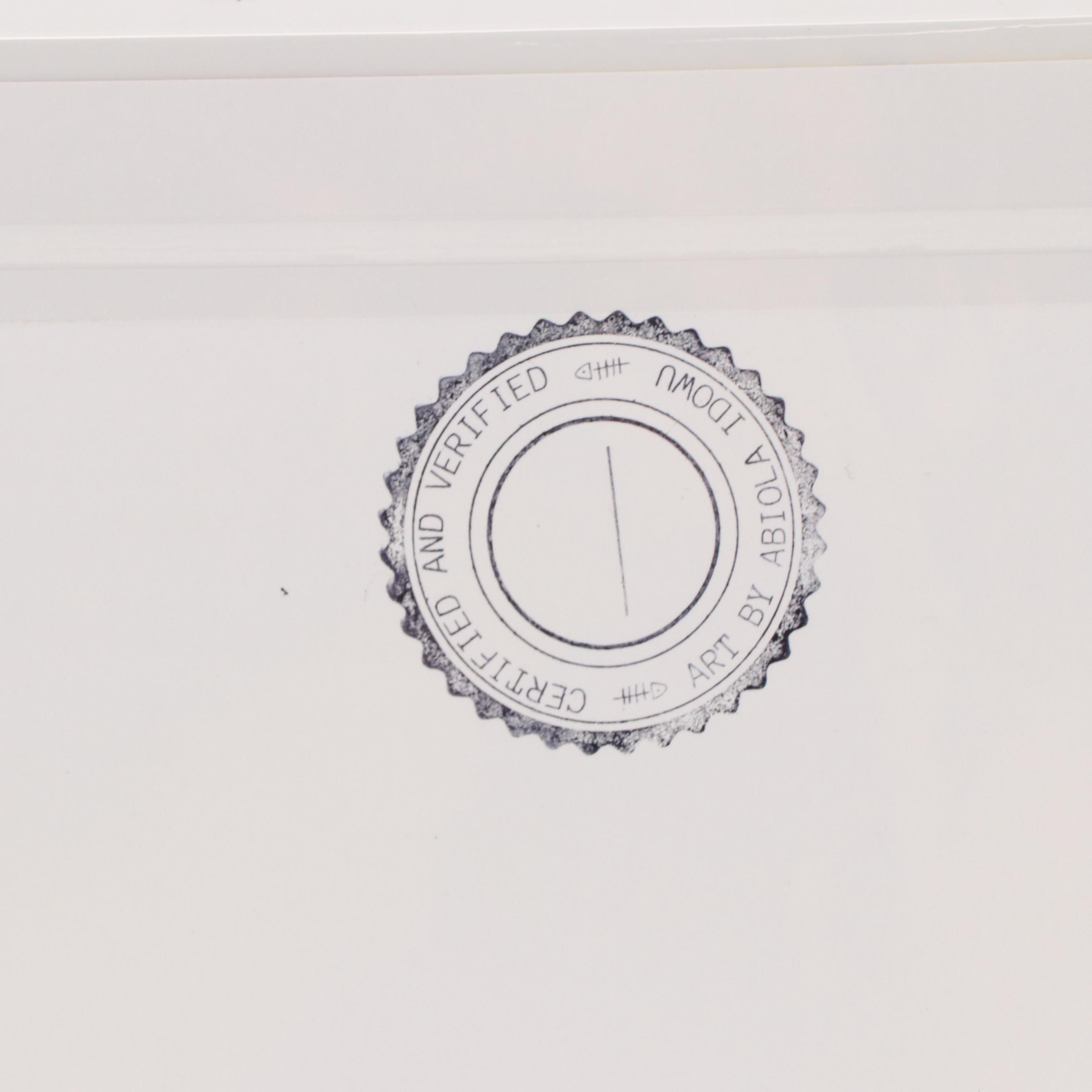 Abiola Idowu Surrealist Offset Lithograph Portrait, 2024