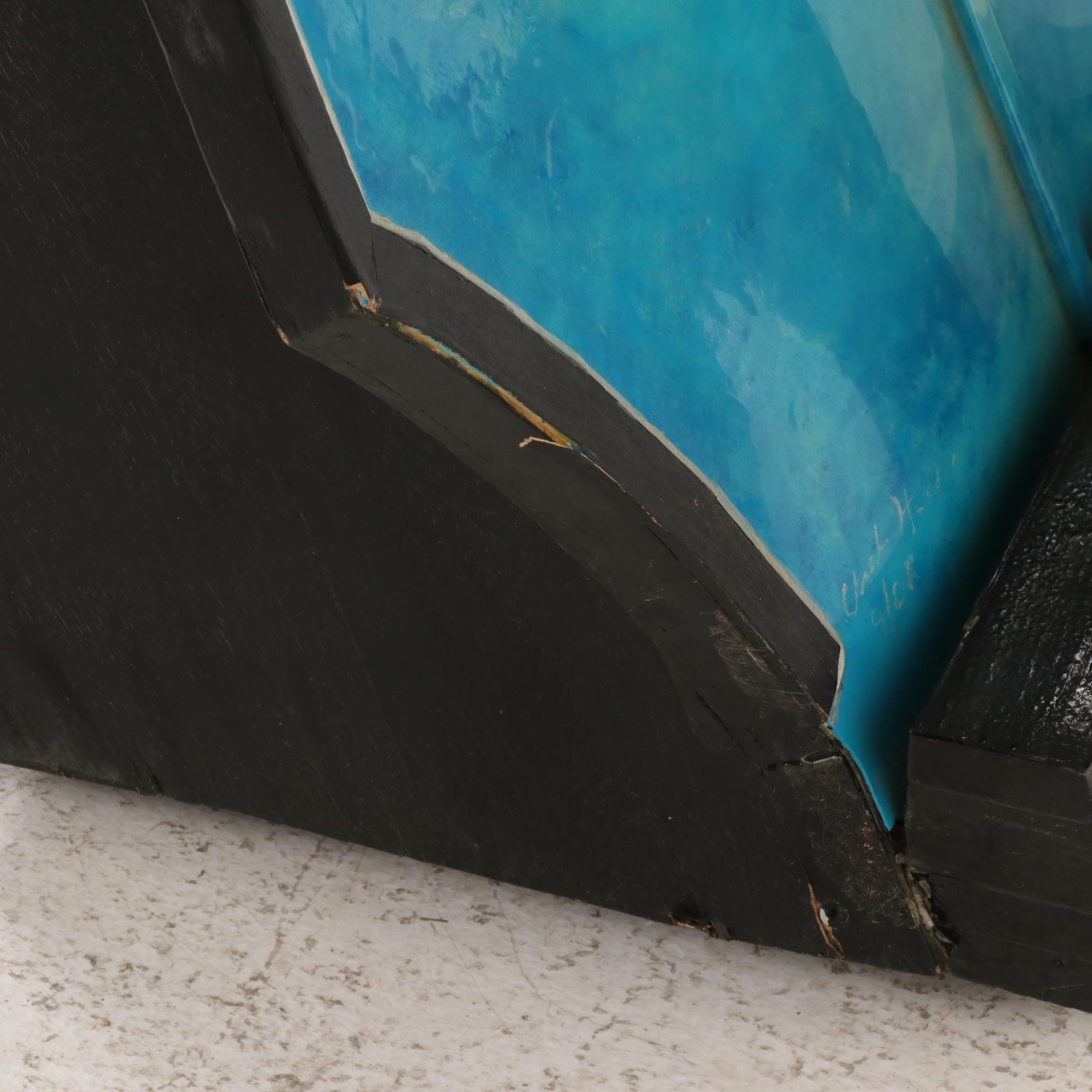 Pedal Harp with Hand-Painted Fish in a Pond Soundboard