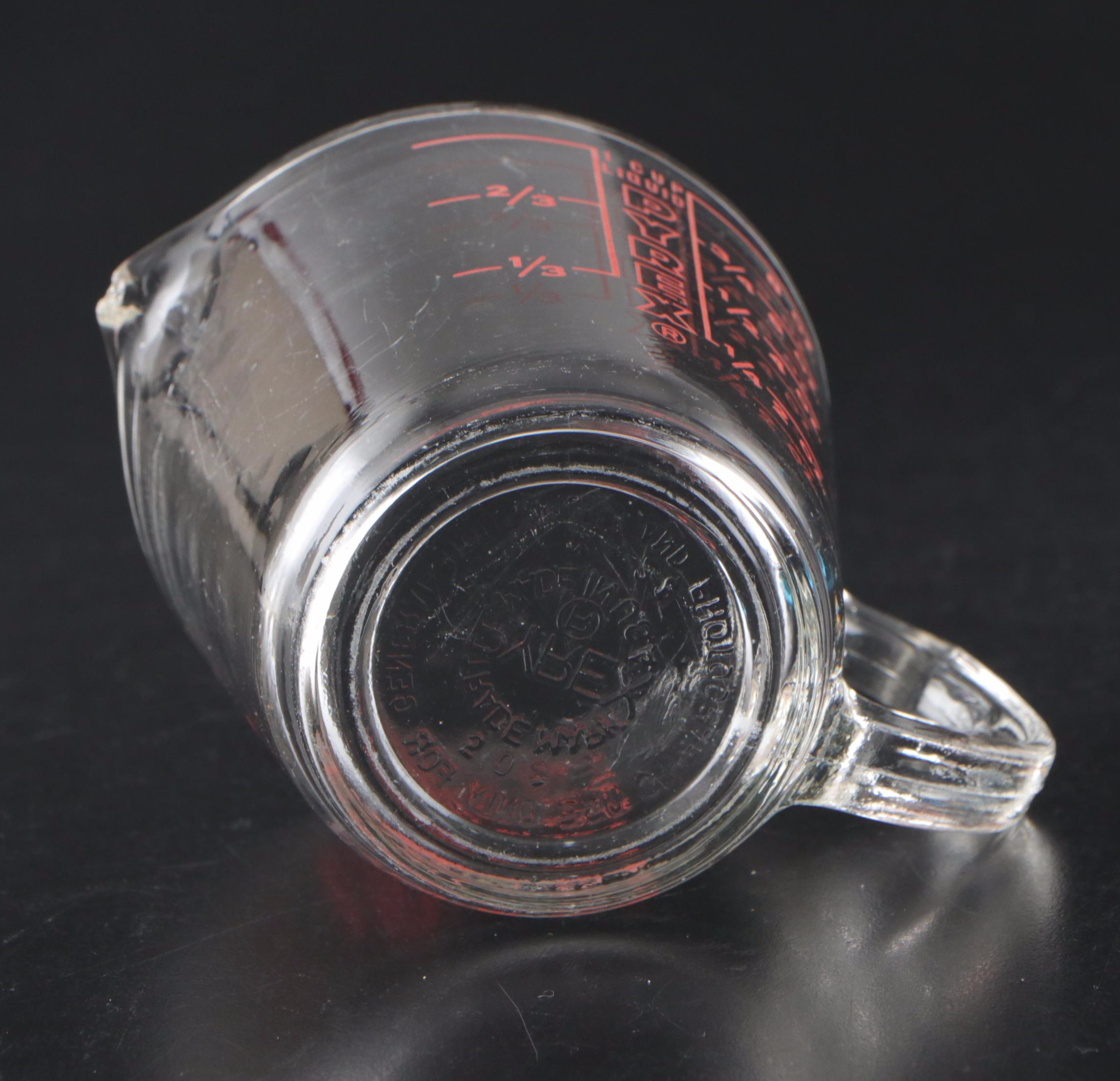 Pyrex Liquid Measuring Cups with All-Clad Pans and Ice Bucket