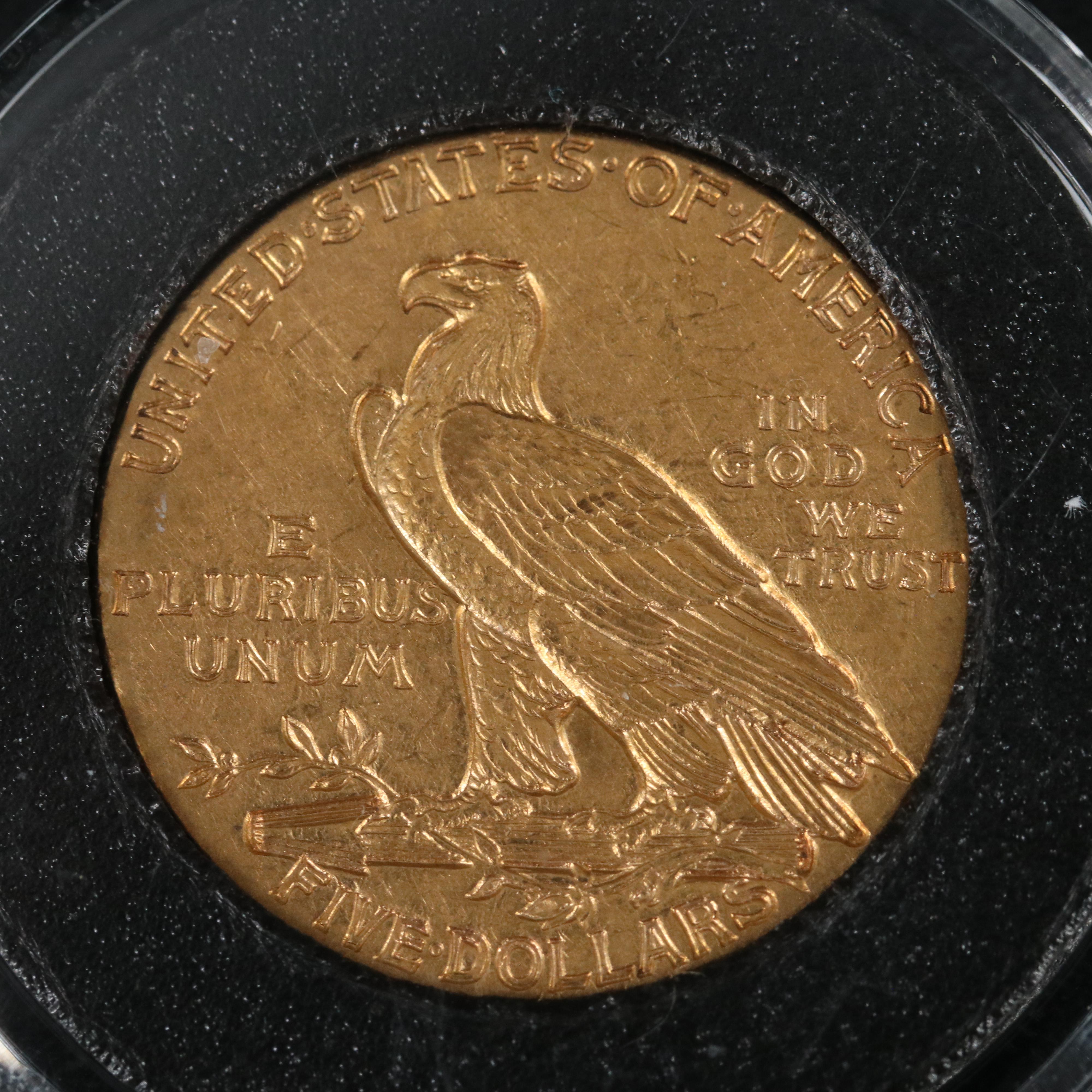 1910 Indian $5 Gold Coin
