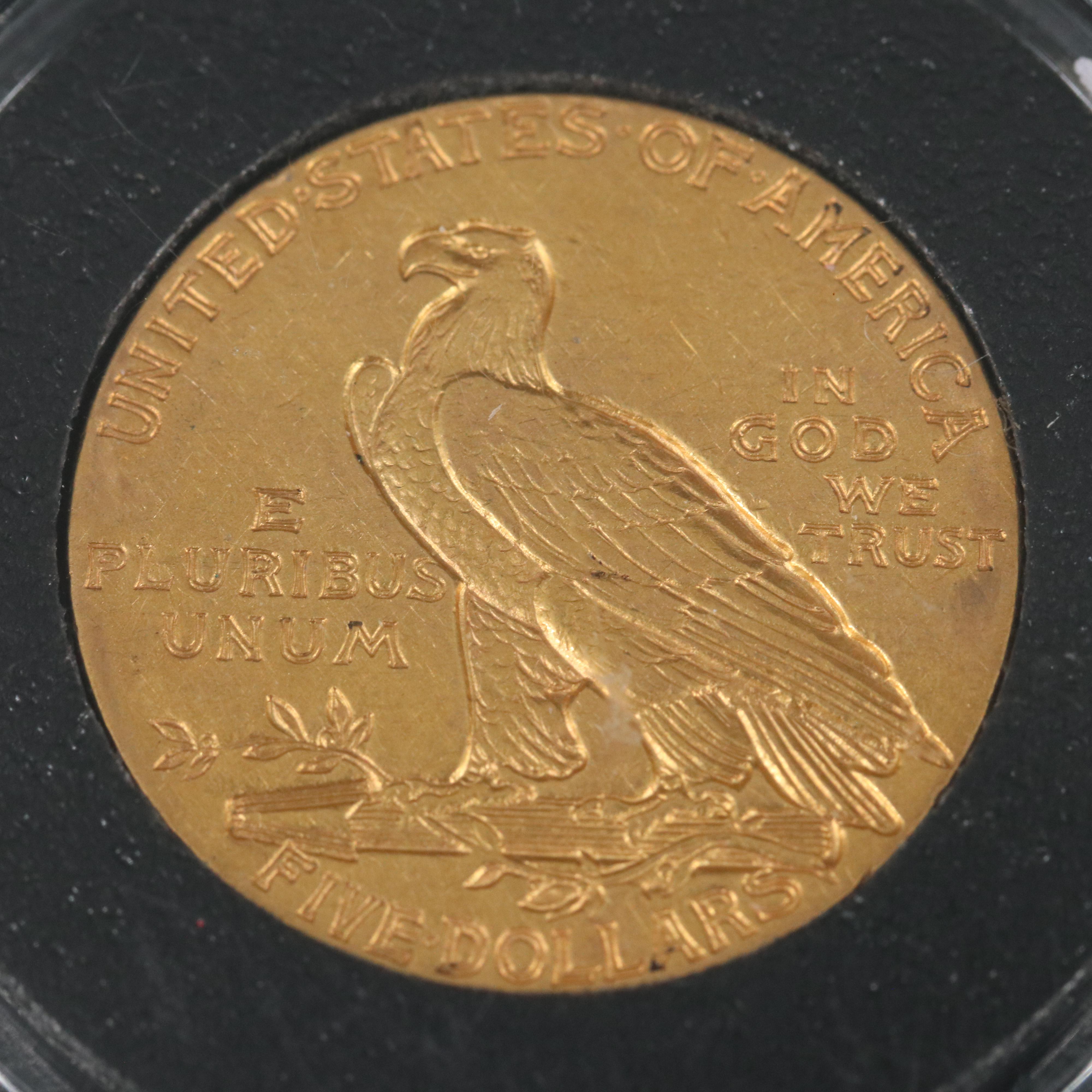 1913 Indian Head $5 Gold Coin