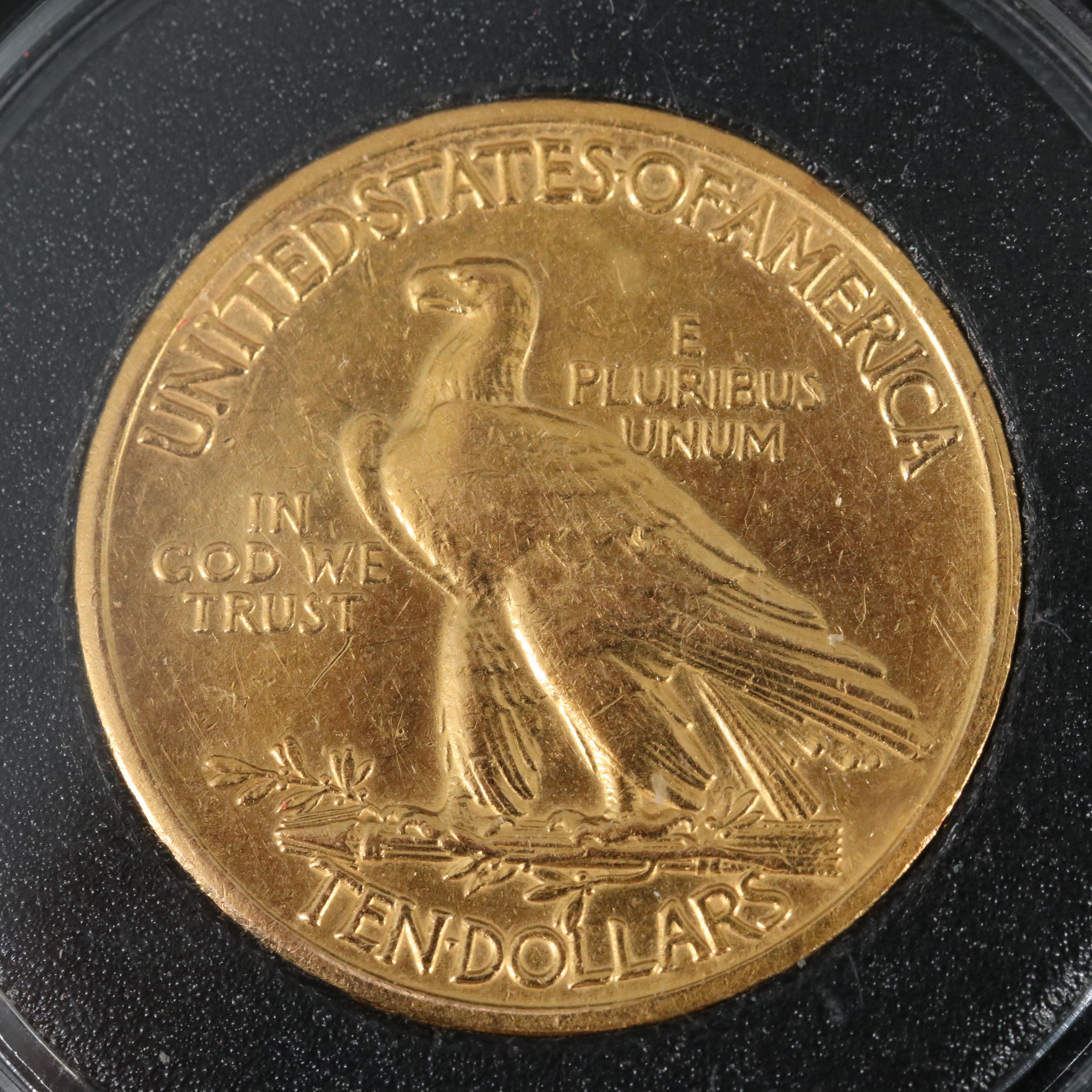 1908 Indian Head w/Motto $10 Gold Coin