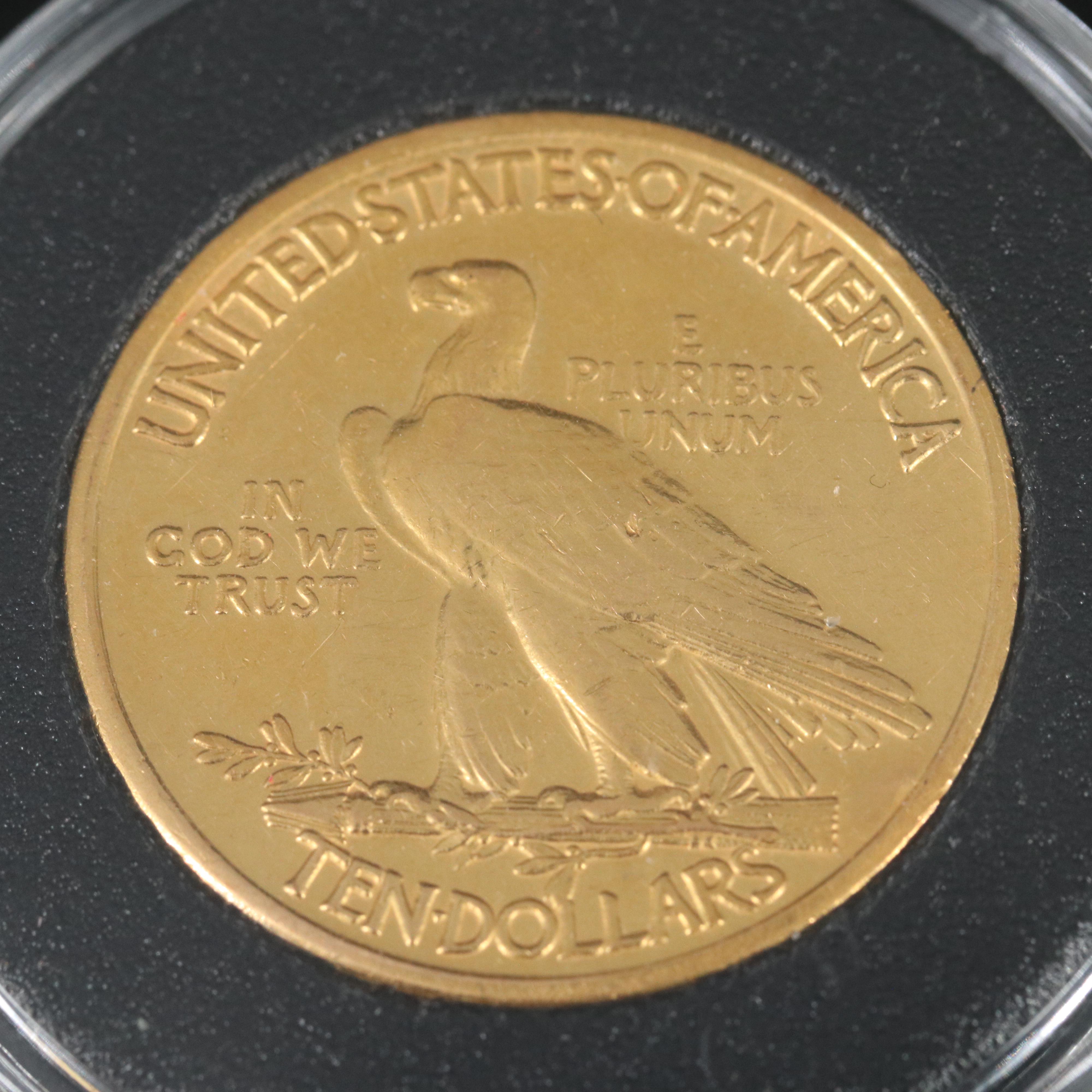 1908 Indian Head w/Motto $10 Gold Coin