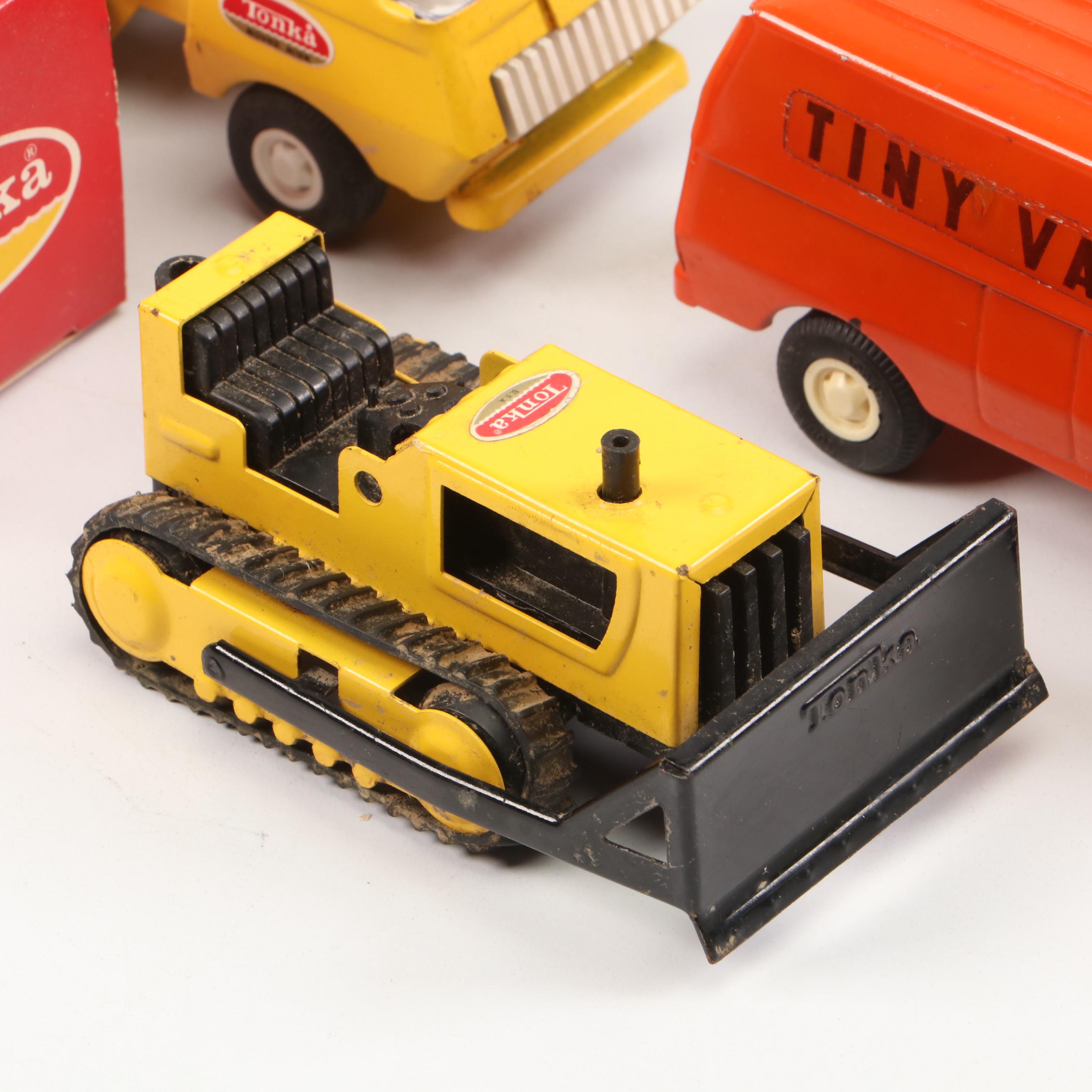 American Tonka Metal Toy Trucks, Mid 20th Century