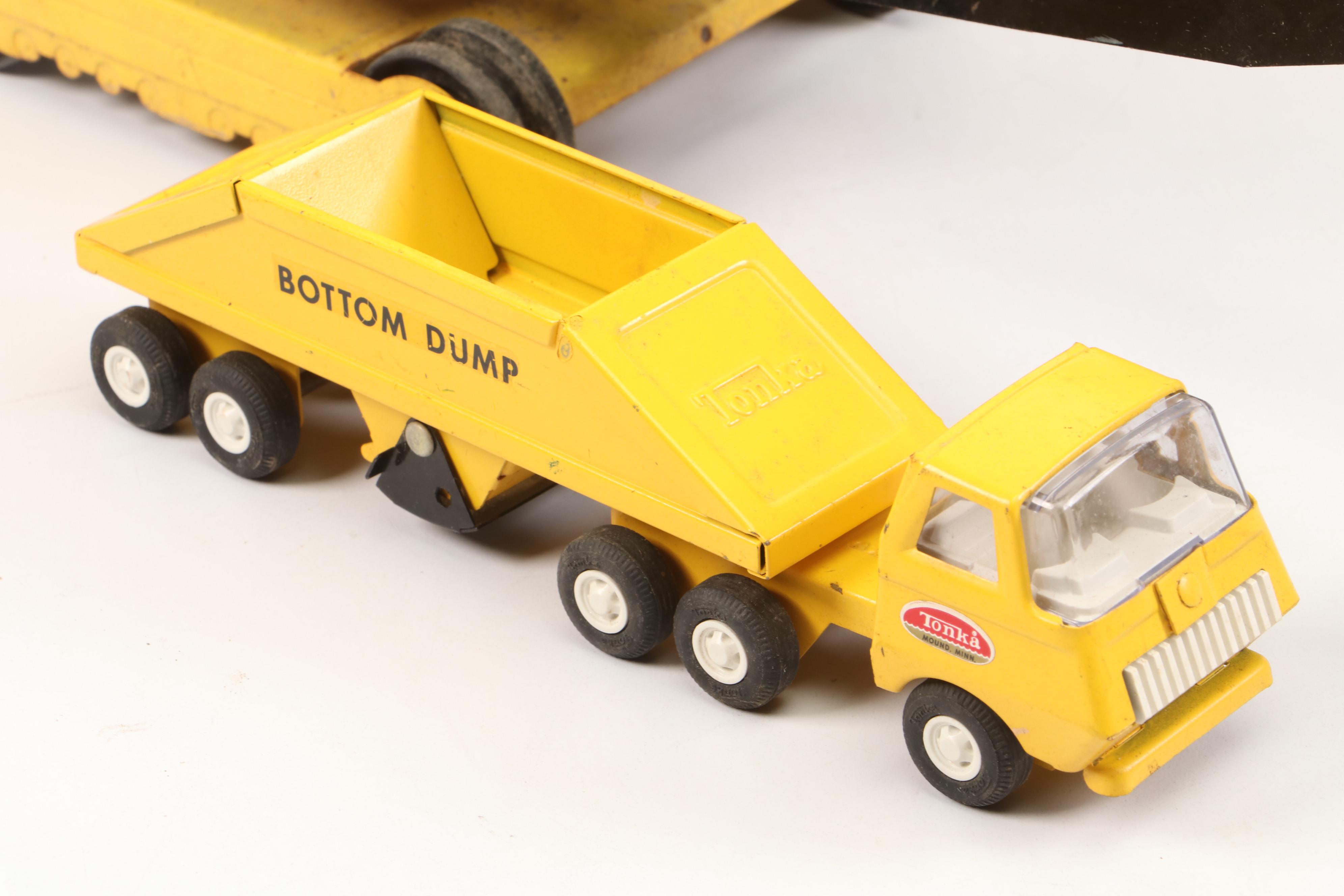 American Tonka Metal Toy Trucks, Mid 20th Century