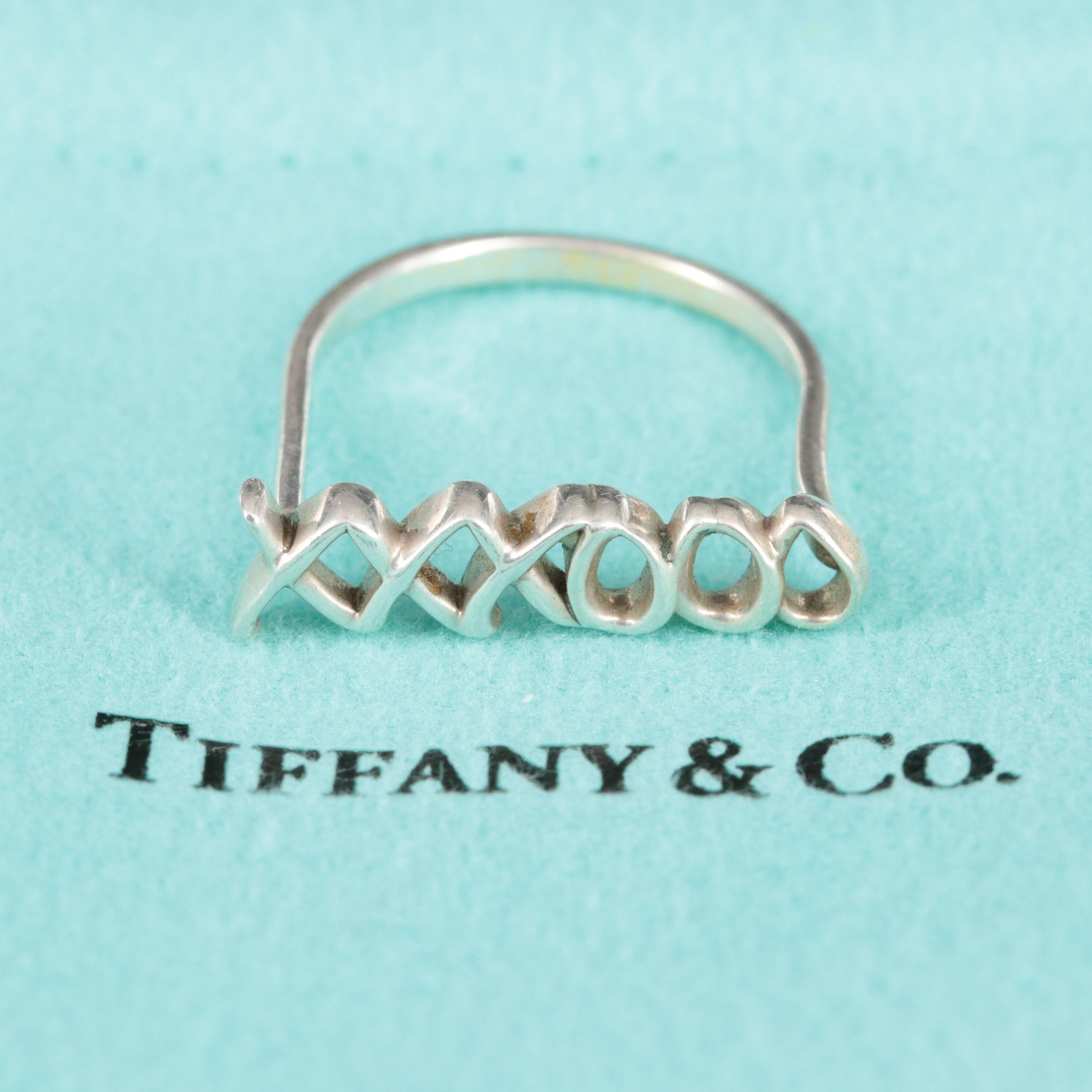 Paloma Picasso for Tiffany & Co. Sterling Love and Kisses Ring