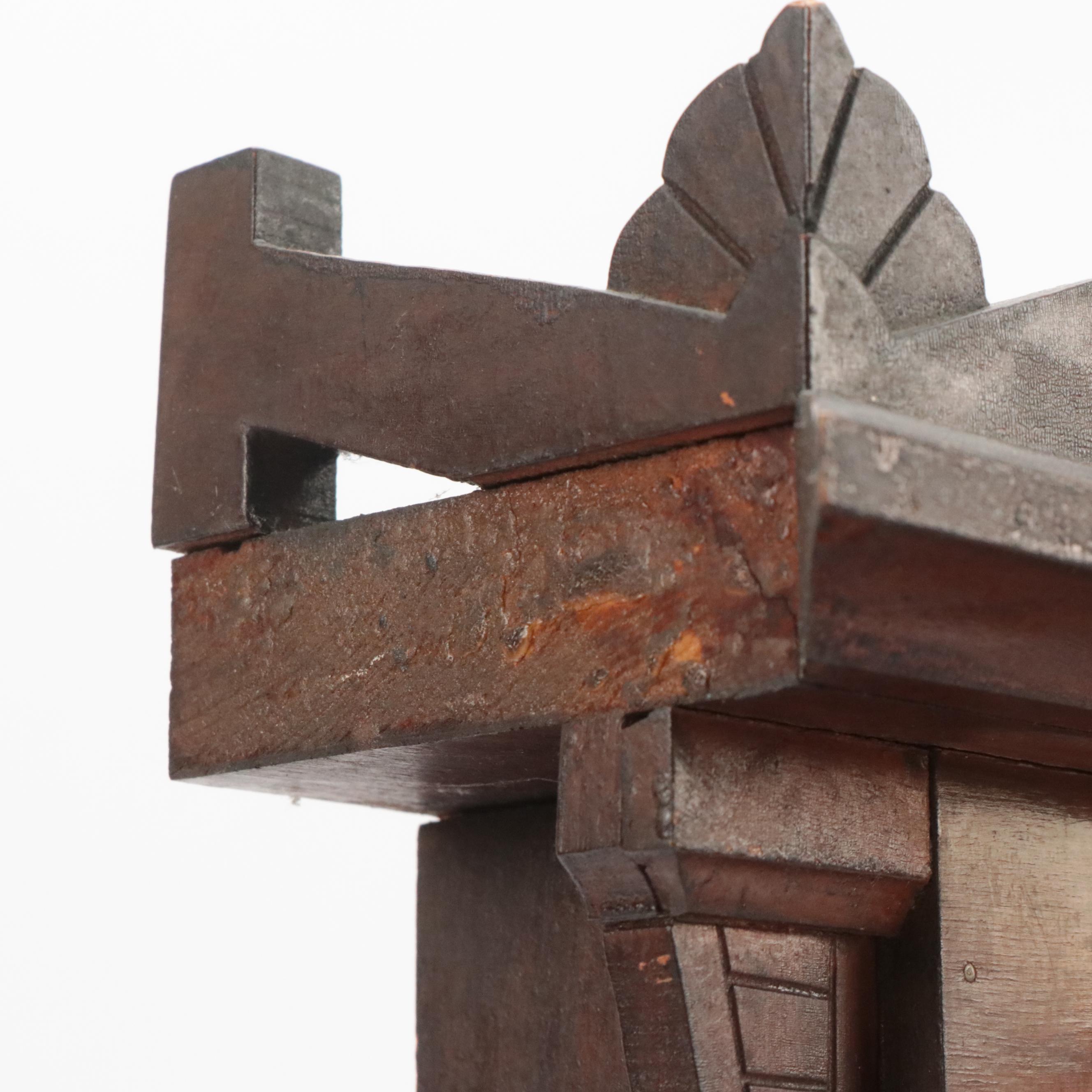 William L. Gilbert "Helios" Carved Walnut Shelf Clock, Late 19th Century