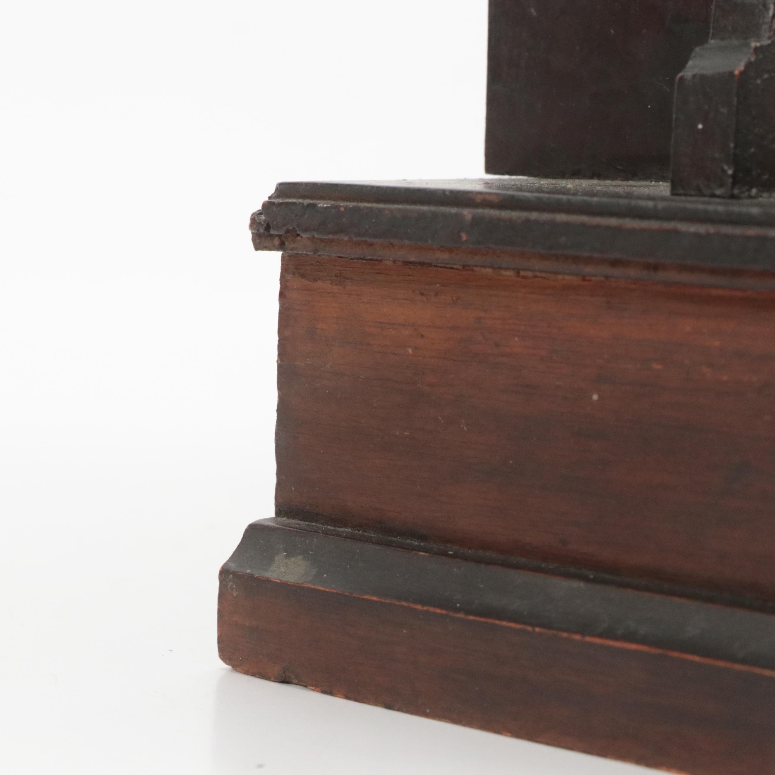 William L. Gilbert "Helios" Carved Walnut Shelf Clock, Late 19th Century