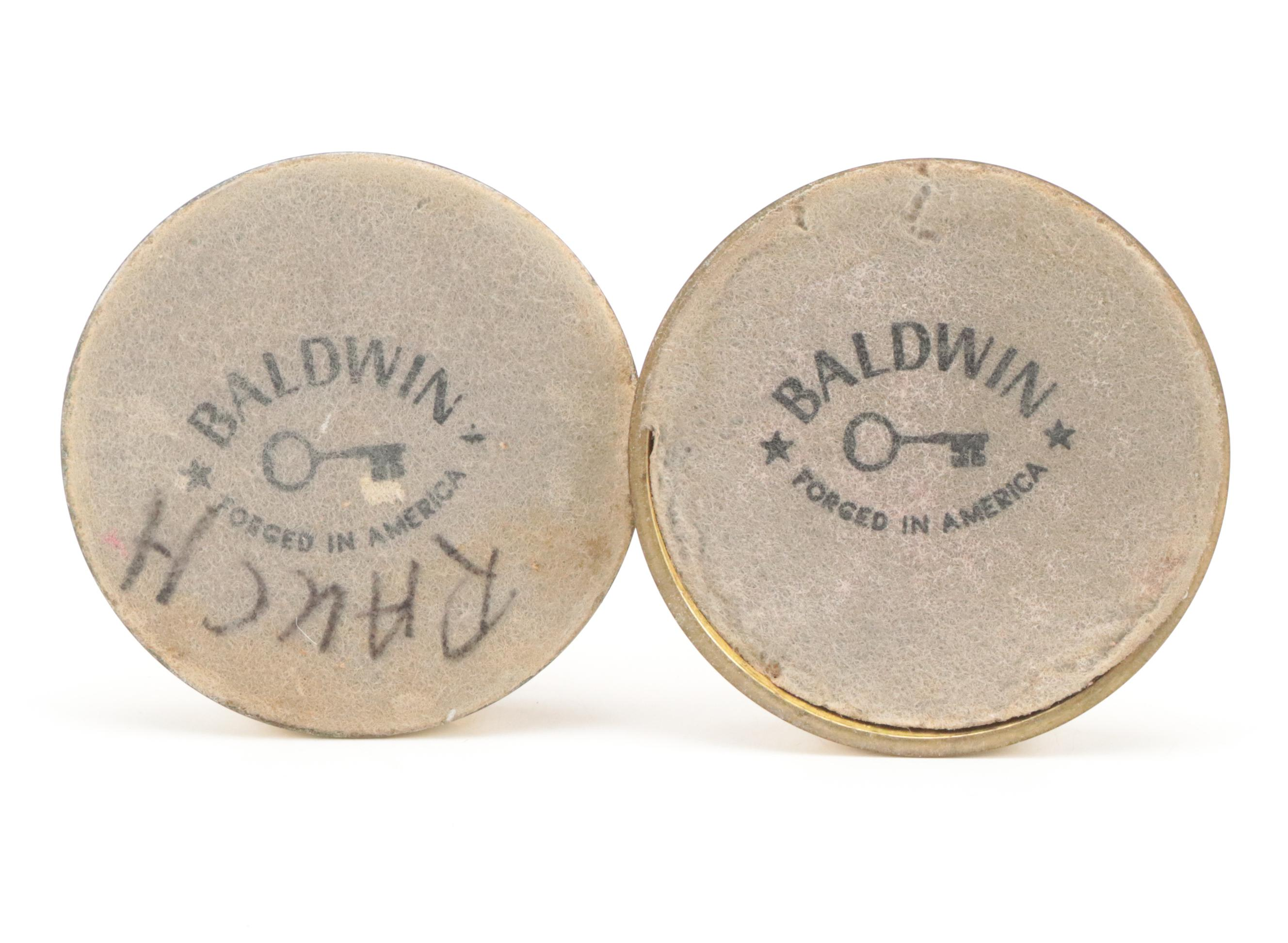 Baldwin Brass Candlesticks with Virginia Metalcrafters Brass Candlesticks