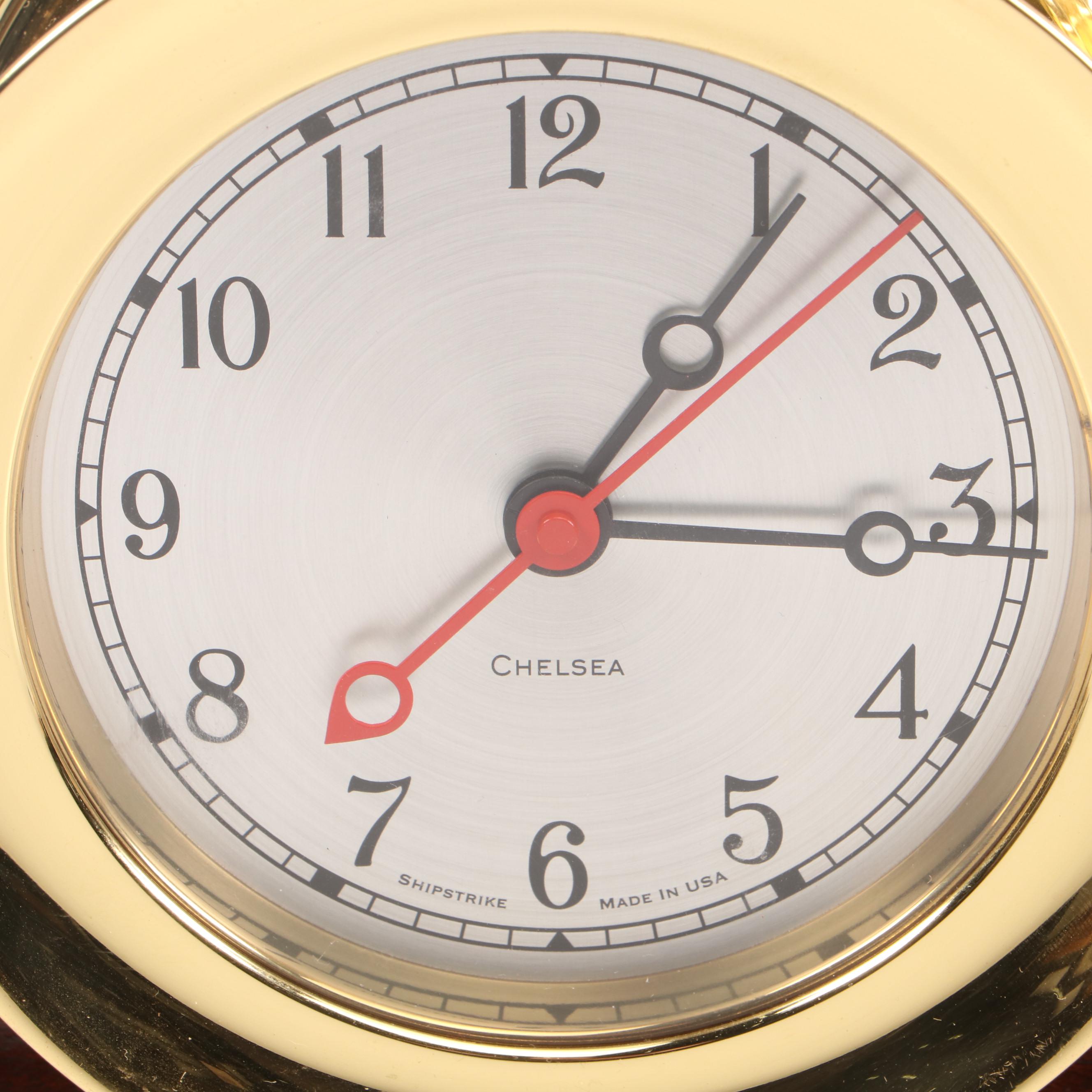 Chelsea Clock Co. "Shipstrike" Combination Ship's Clock and Barometer