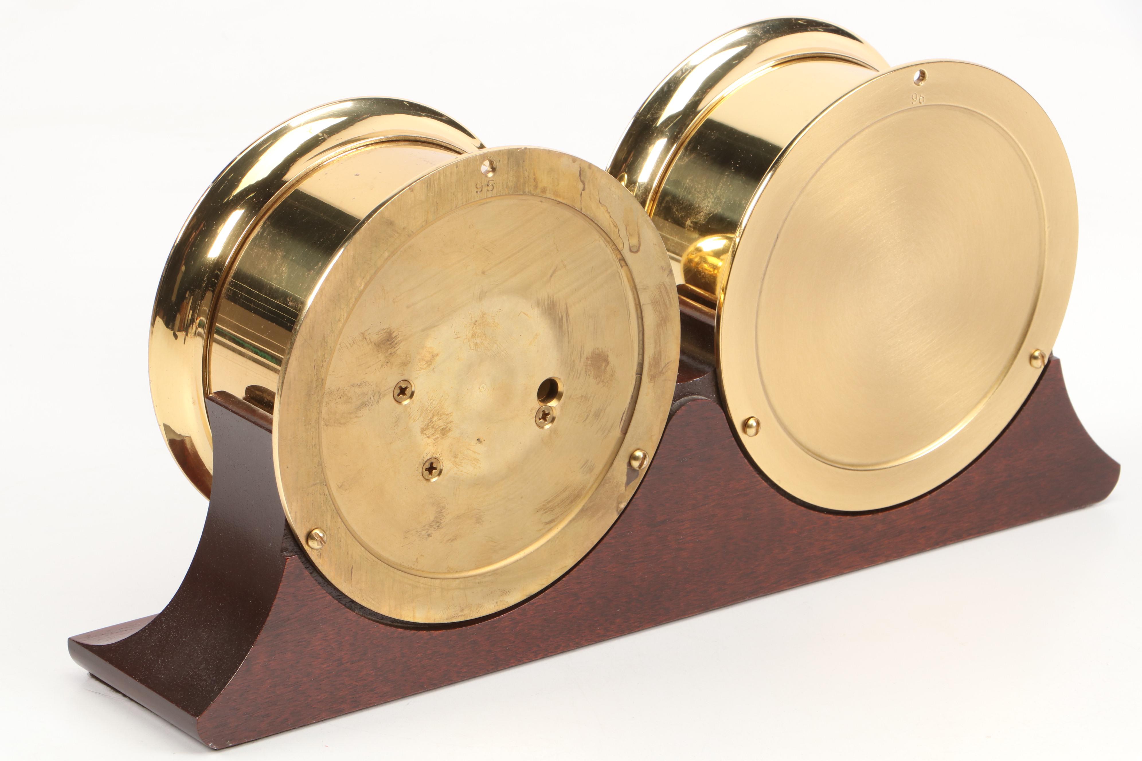 Chelsea Clock Co. "Shipstrike" Combination Ship's Clock and Barometer