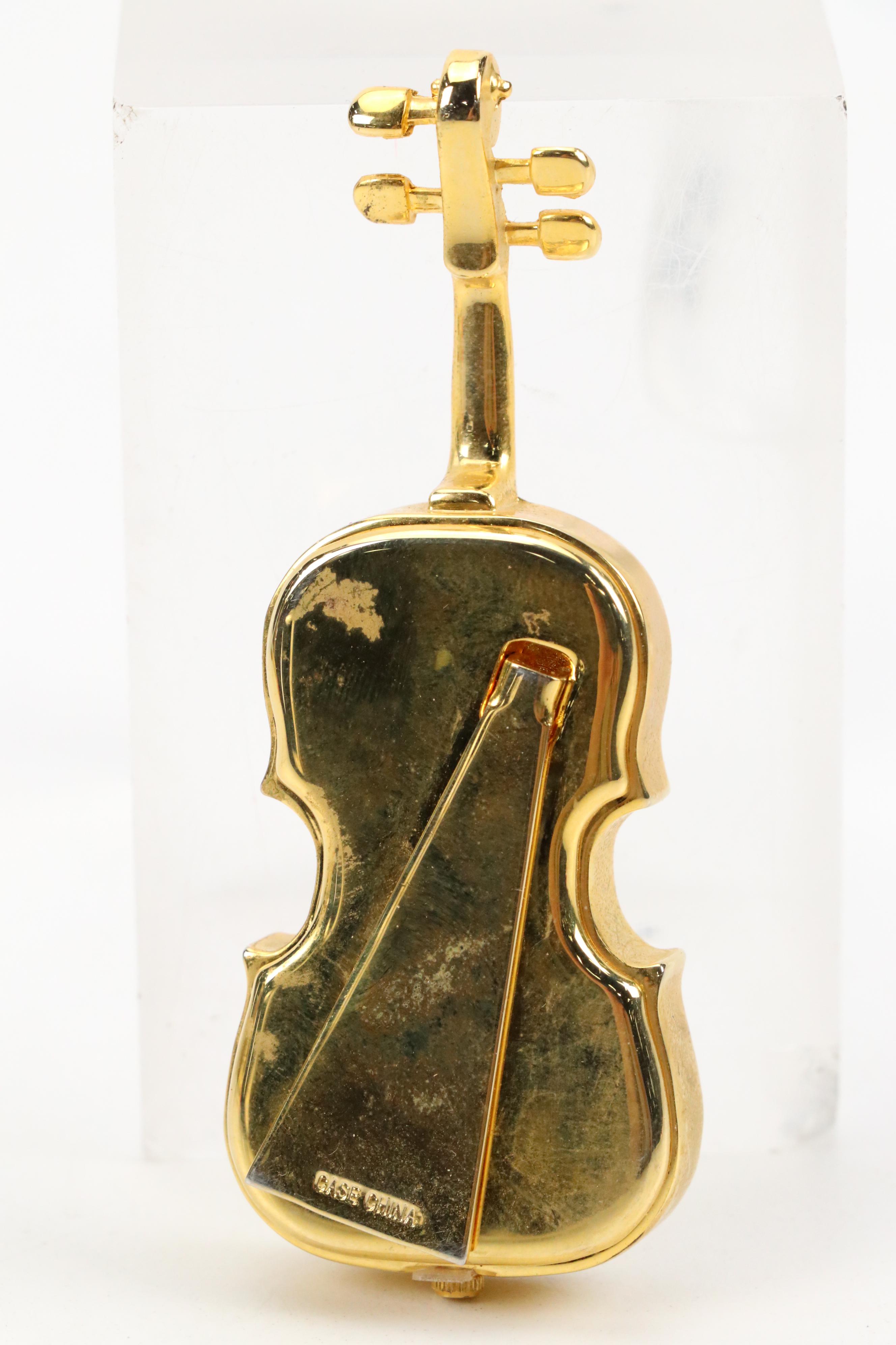 Dunhaven Brass and Glass Carriage Clock with Magnifying Glass and Cello Clock