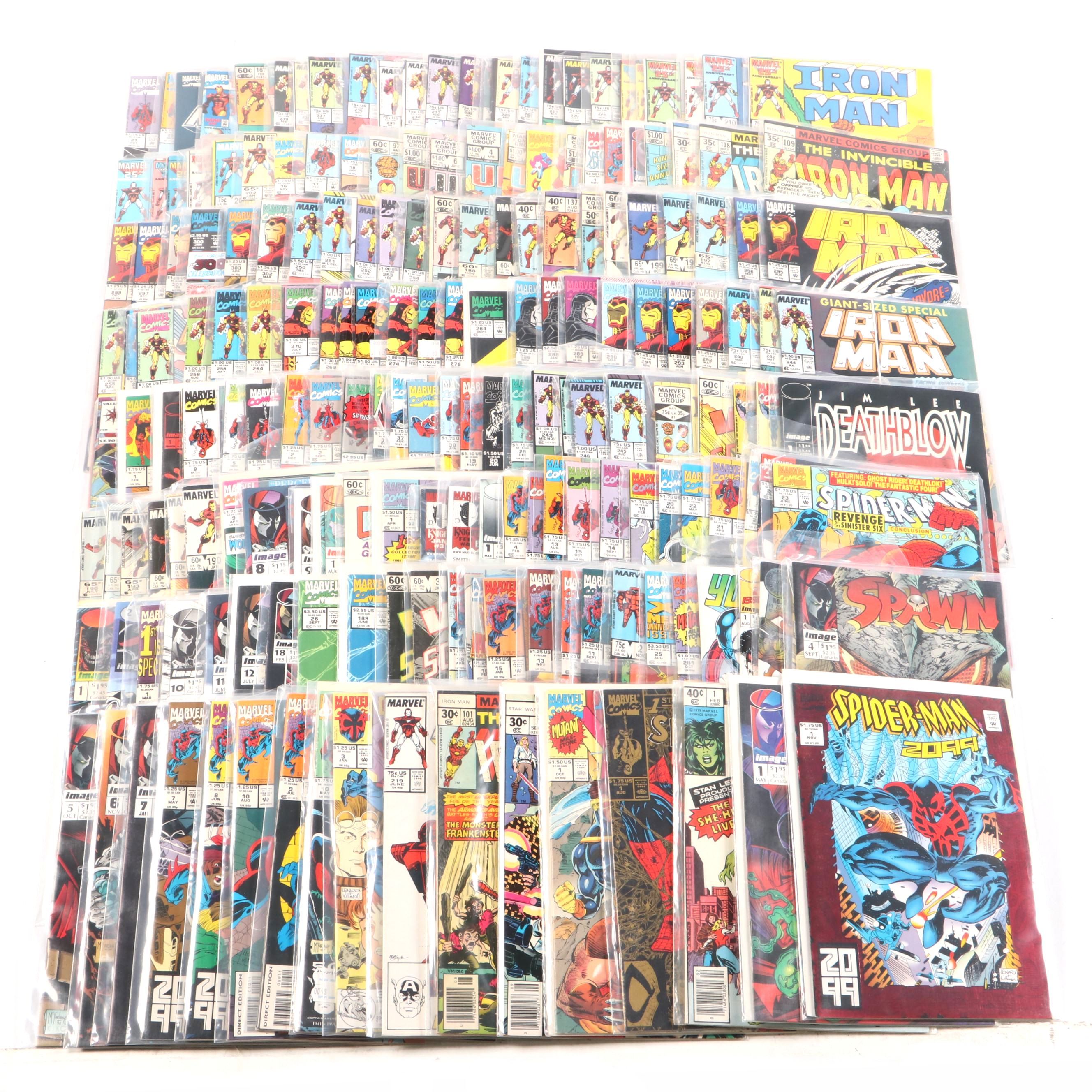 Bronze–Modern Age Comic Books Featuring "Spider-Man," "Iron Man," and More