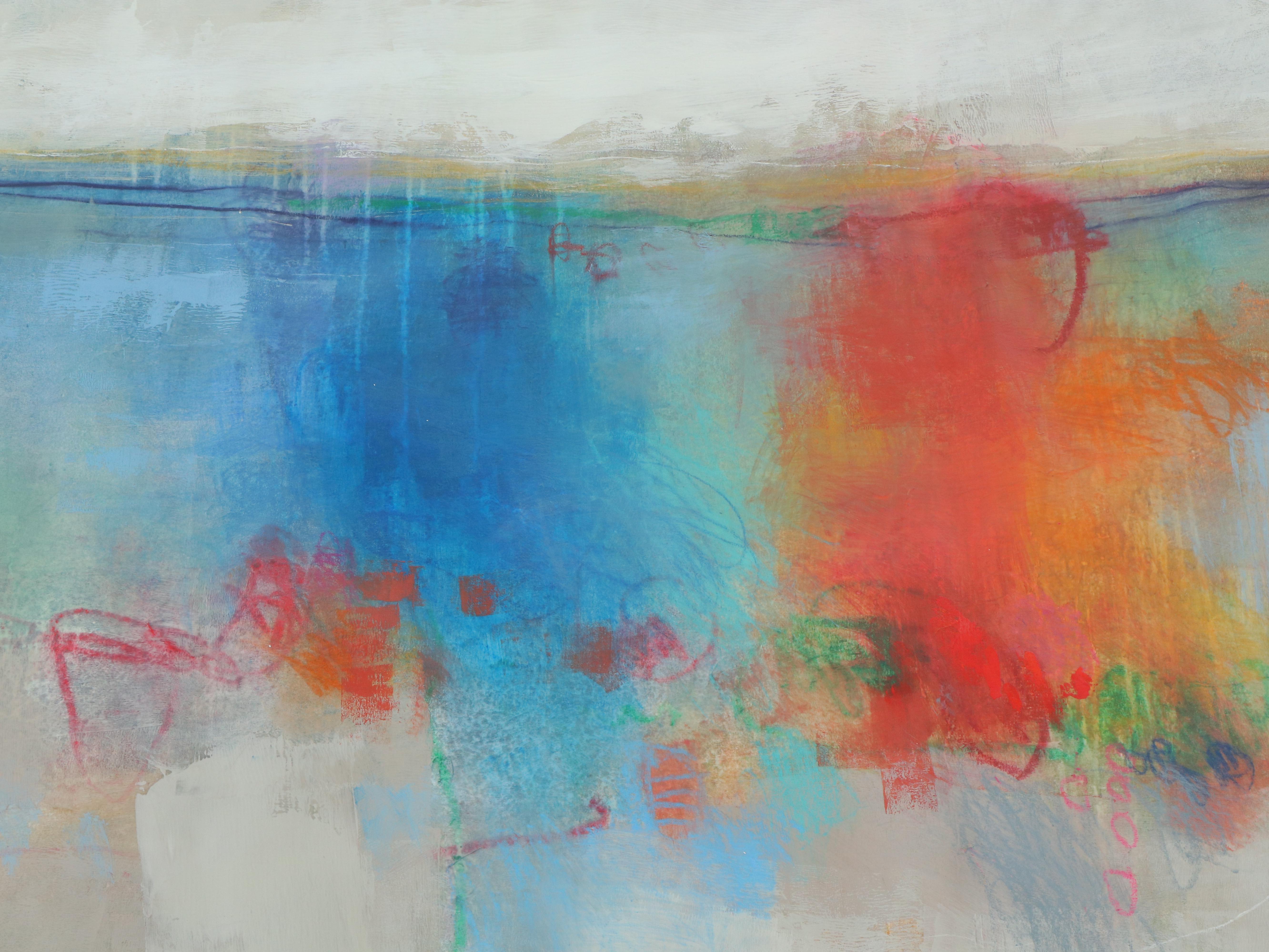 Ursula J. Brenner Large-Scale Abstract Mixed Media Painting, 21st Century