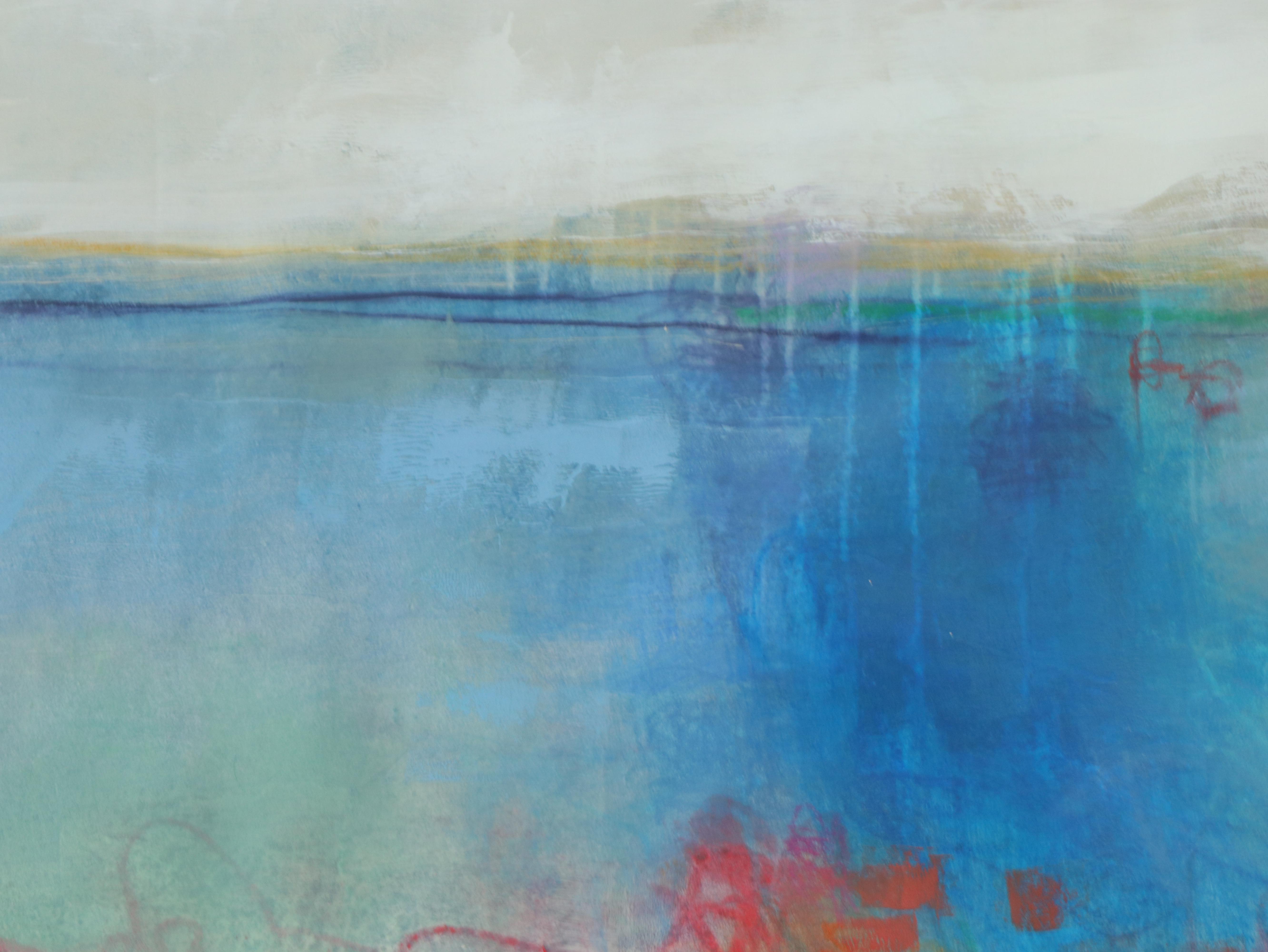 Ursula J. Brenner Large-Scale Abstract Mixed Media Painting, 21st Century