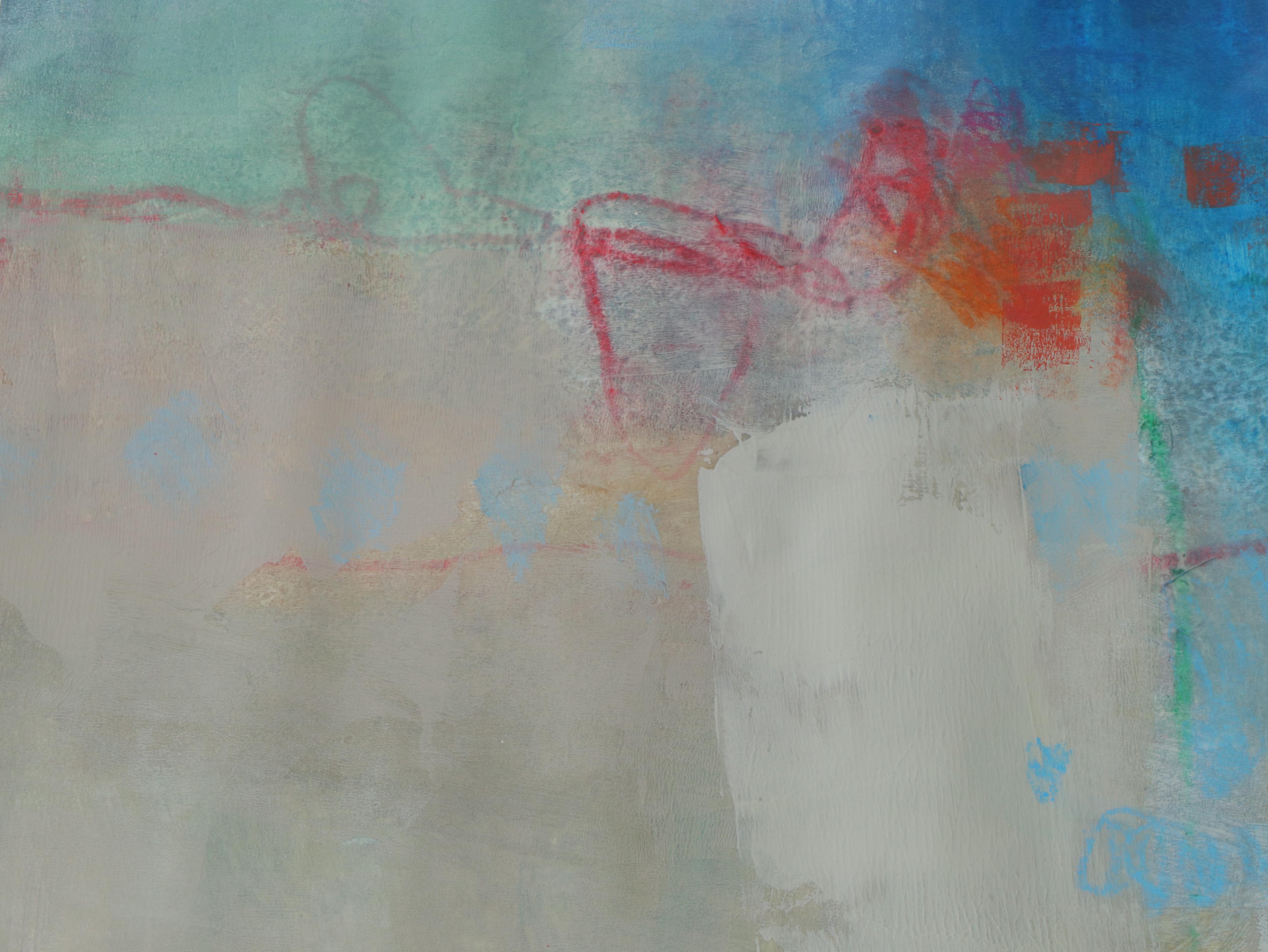 Ursula J. Brenner Large-Scale Abstract Mixed Media Painting, 21st Century