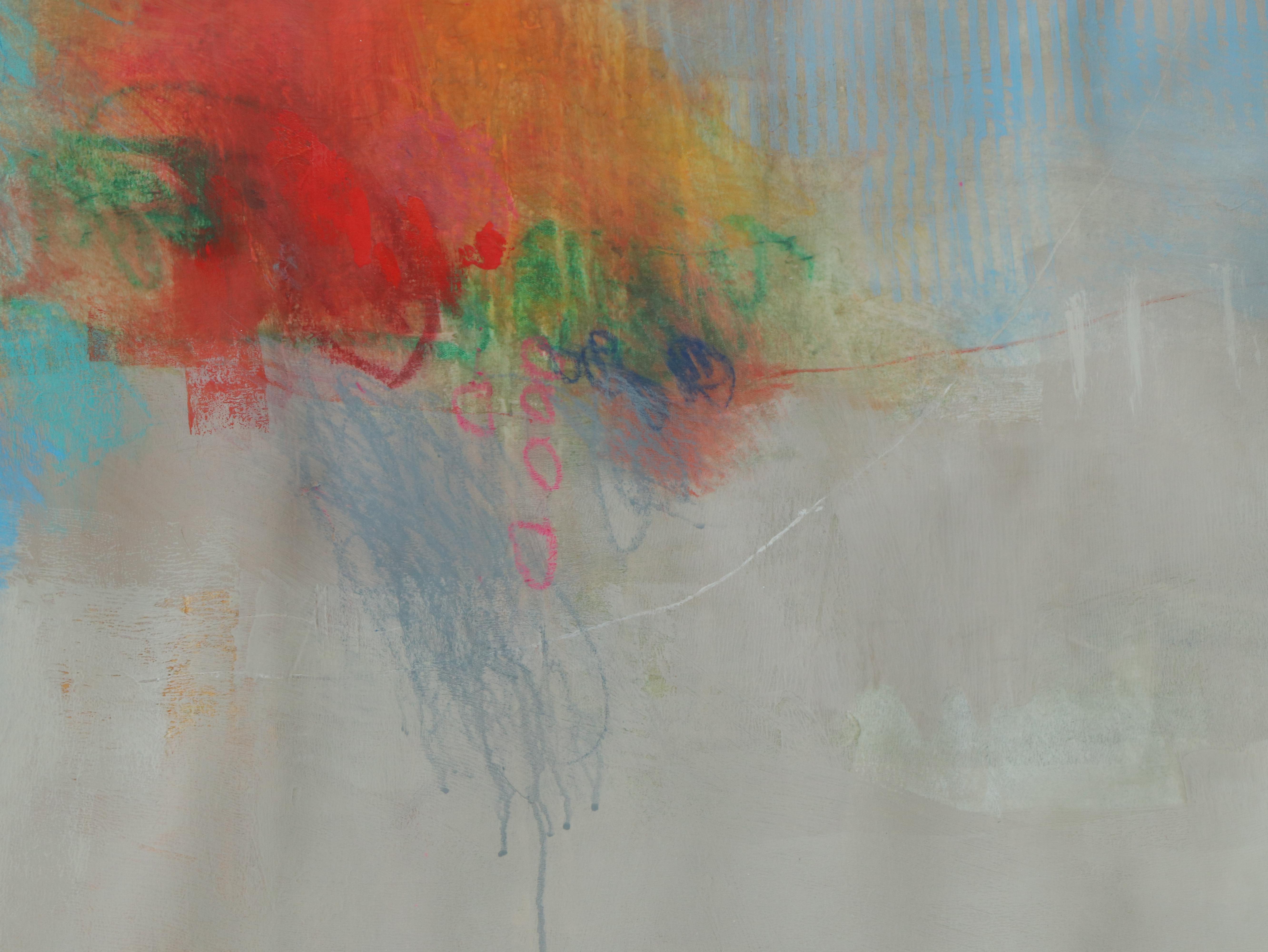 Ursula J. Brenner Large-Scale Abstract Mixed Media Painting, 21st Century