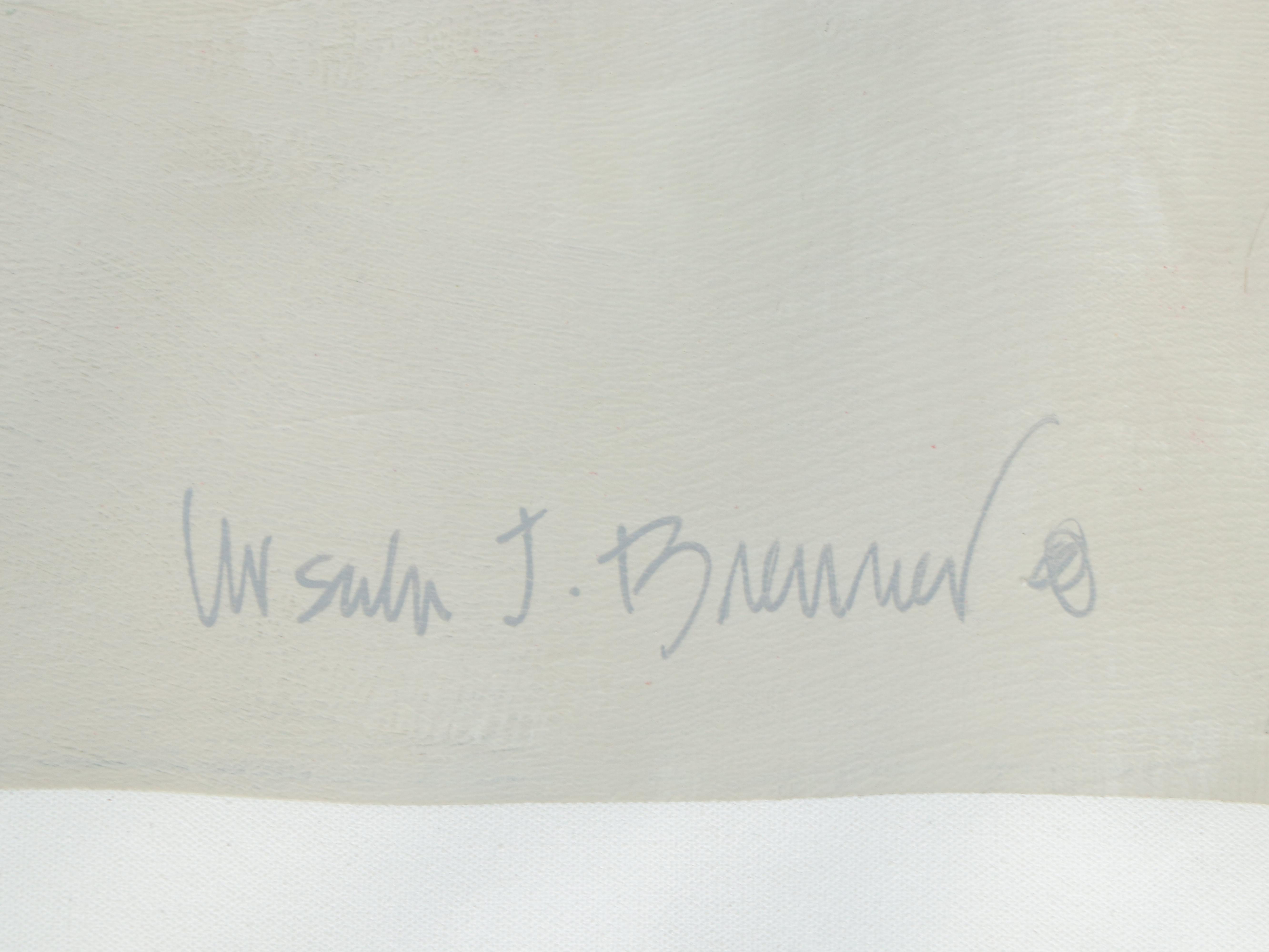 Ursula J. Brenner Large-Scale Abstract Mixed Media Painting, 21st Century