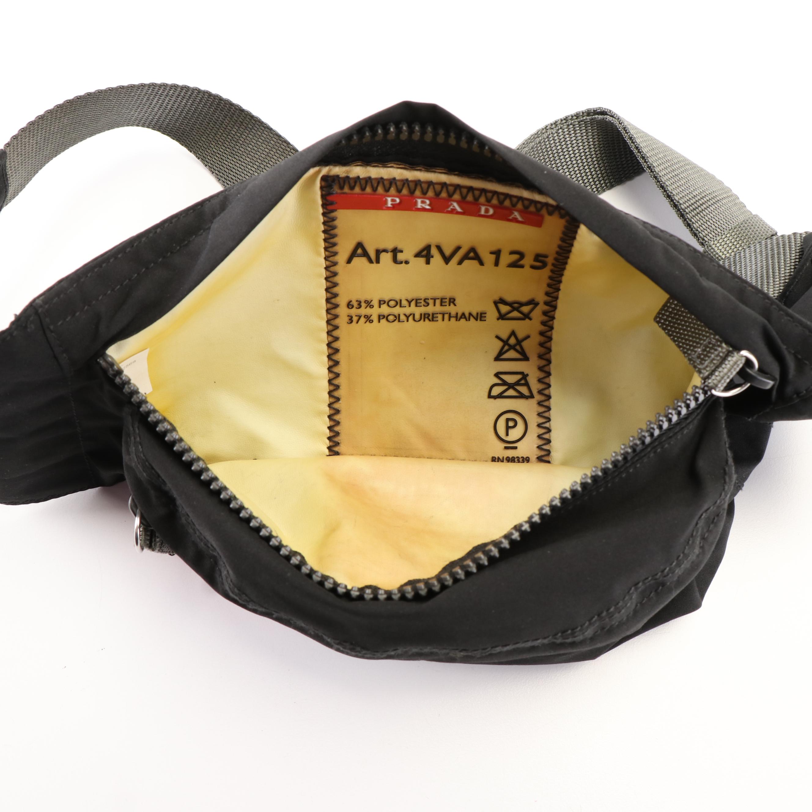 Prada Prada Sport Waist Bag in Black Polyester