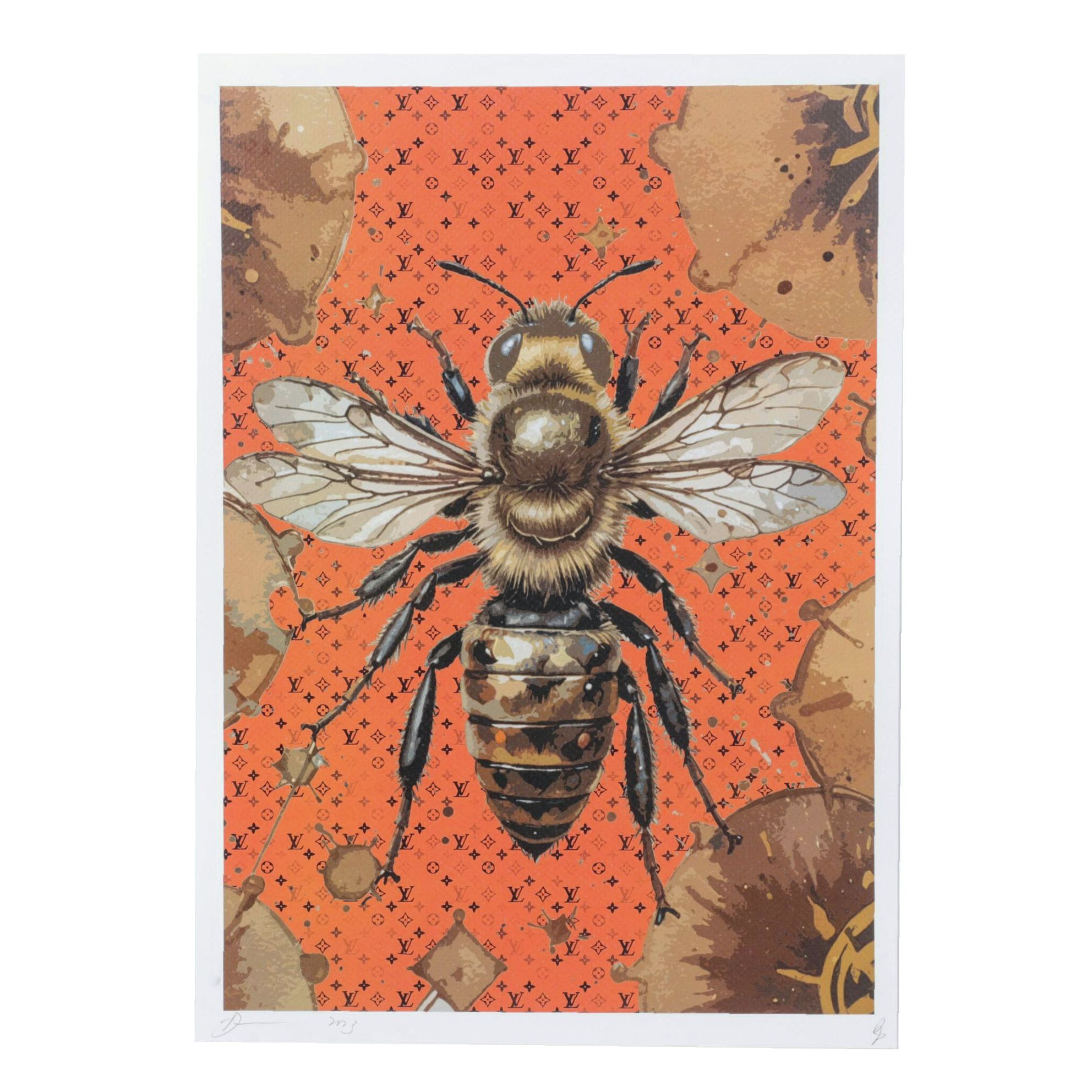 Death NYC Pop Art Graphic Print Homage to Louis Vuitton, 2023