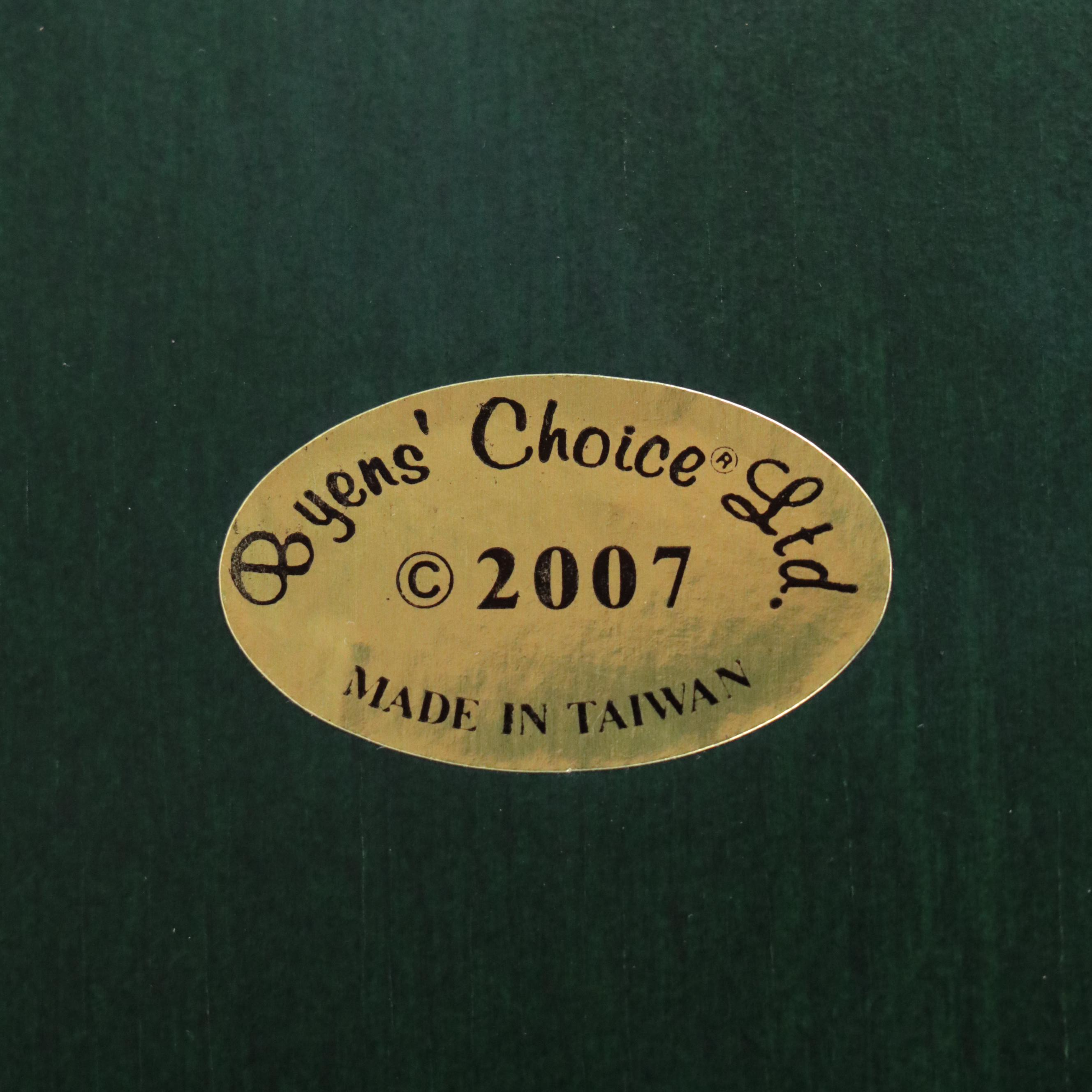 Byers' Choice Wood Carriage with Leather-Wrapped Horse Figurine