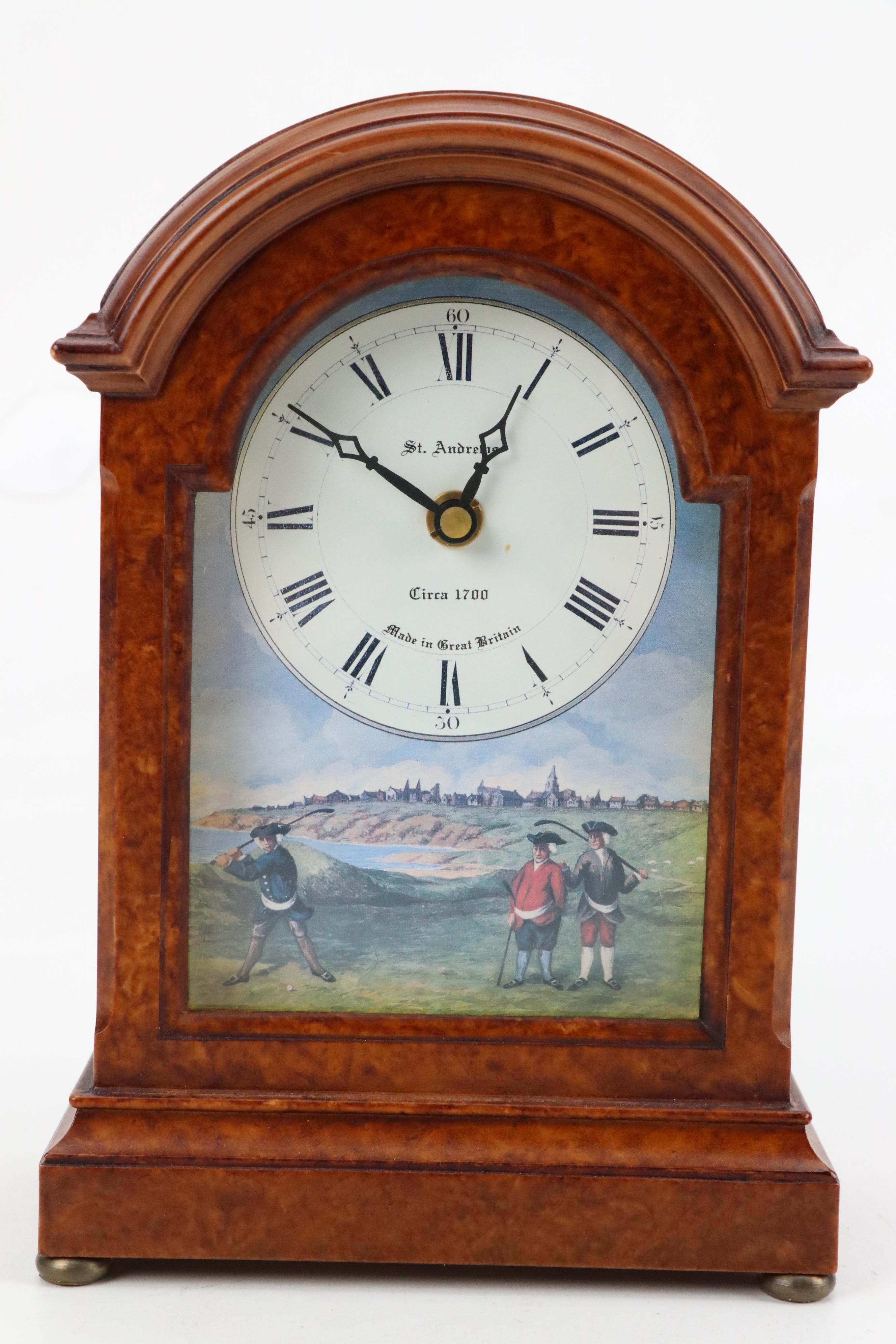 Ingraham "Kitchenette" Mantel Clock with Other Mantel Clock