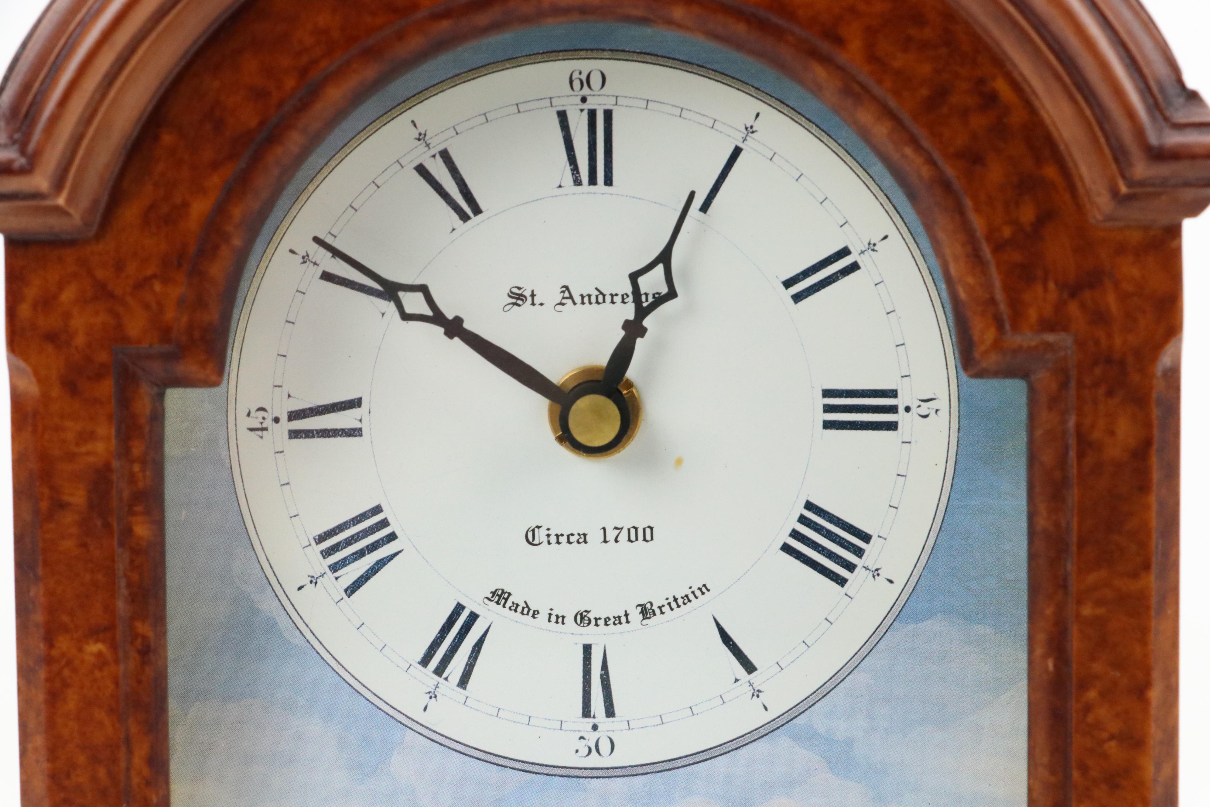 Ingraham "Kitchenette" Mantel Clock with Other Mantel Clock