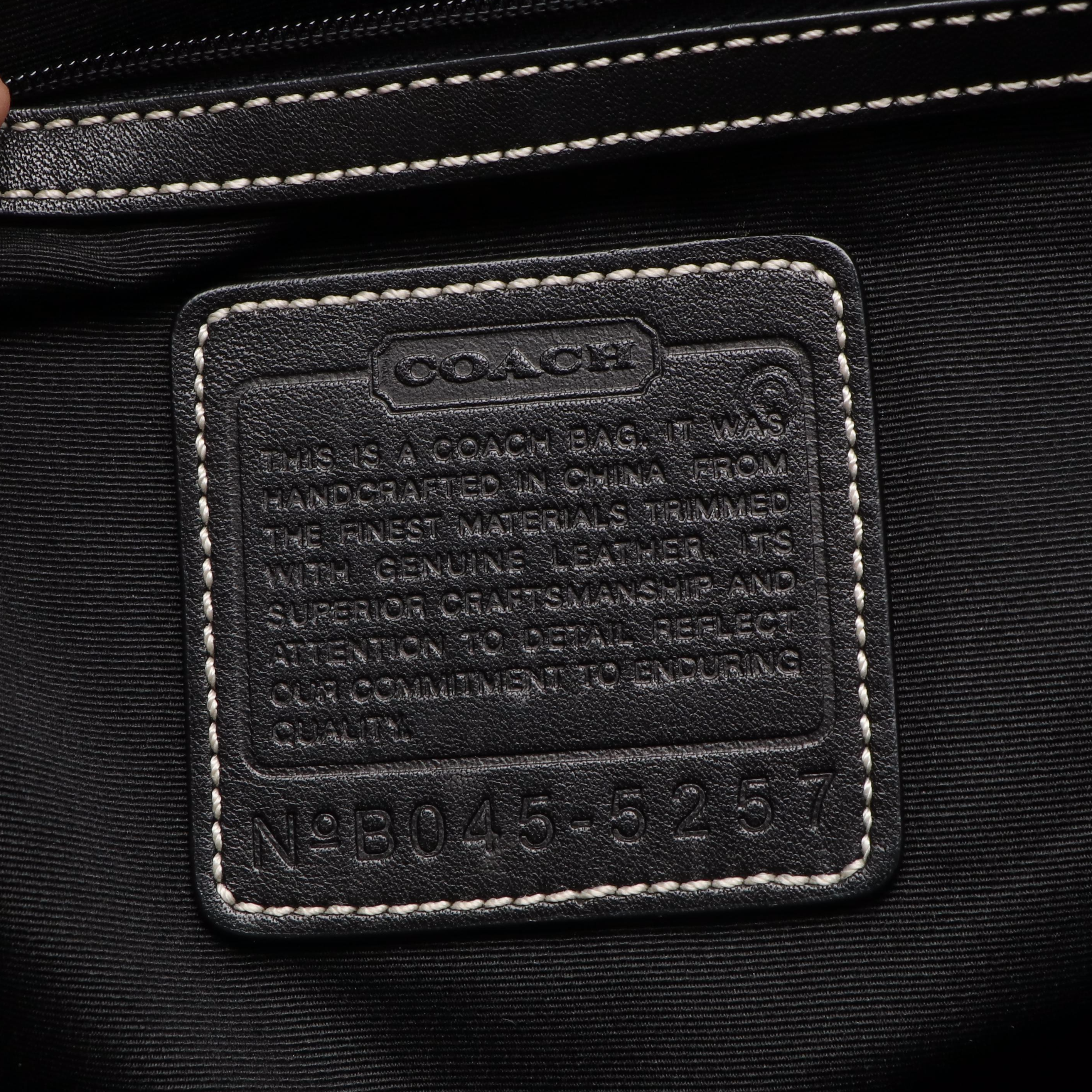 Coach Signature Canvas Business Satchel Tote