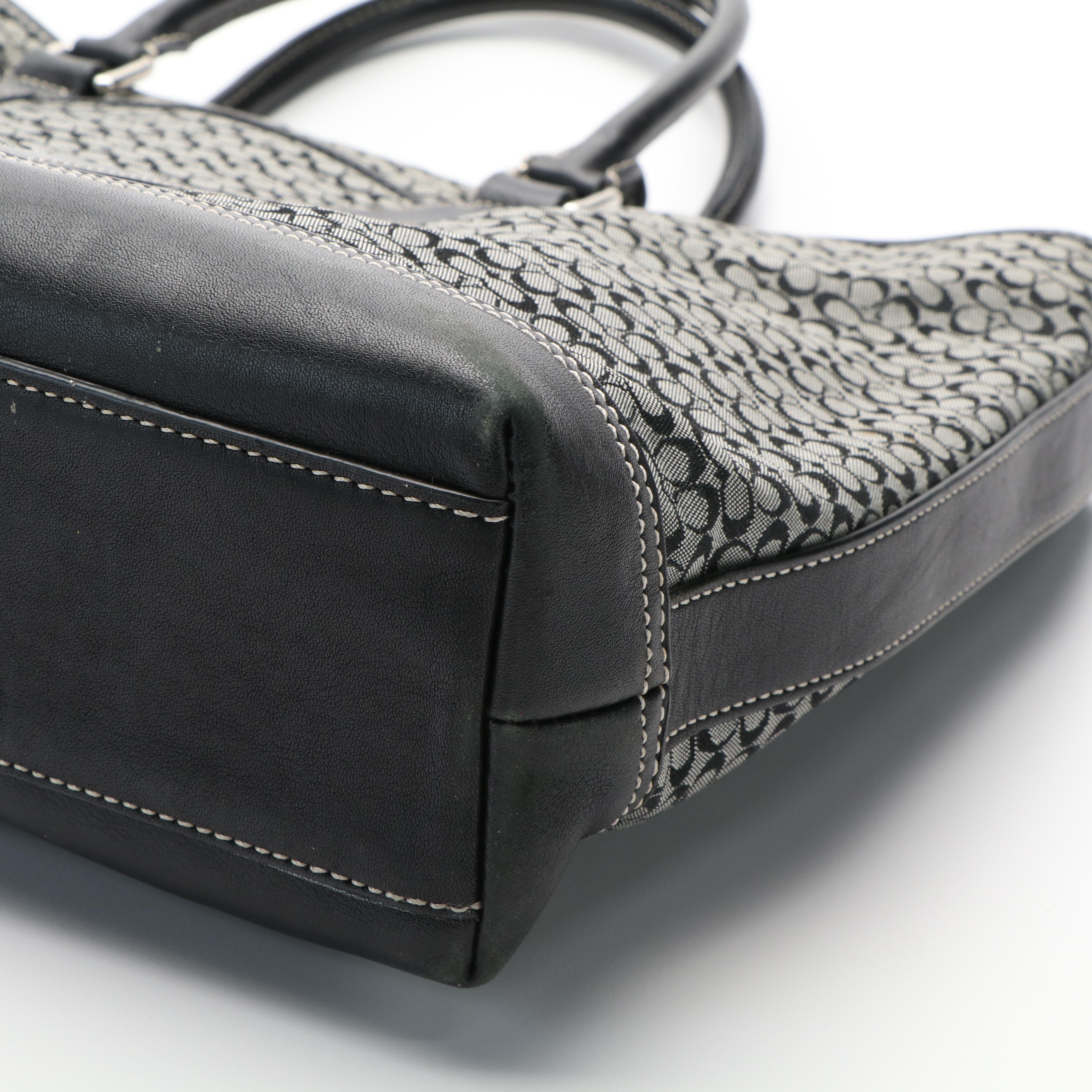 Coach Signature Canvas Business Satchel Tote