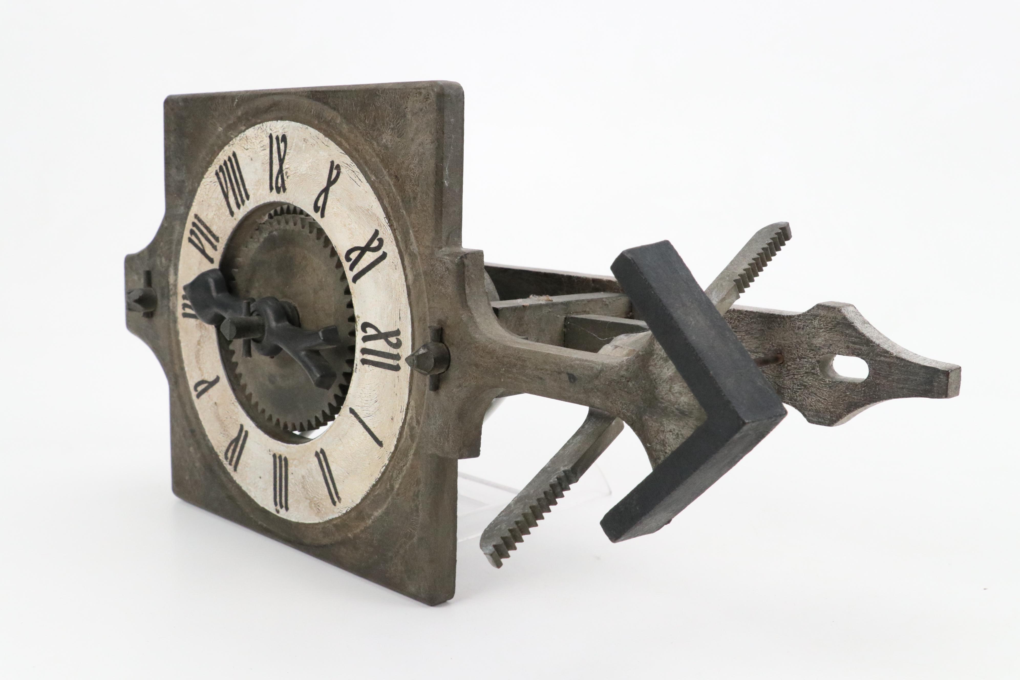 Spanish Gramans Wood Composite Foliot Wall Clock with Other Décor