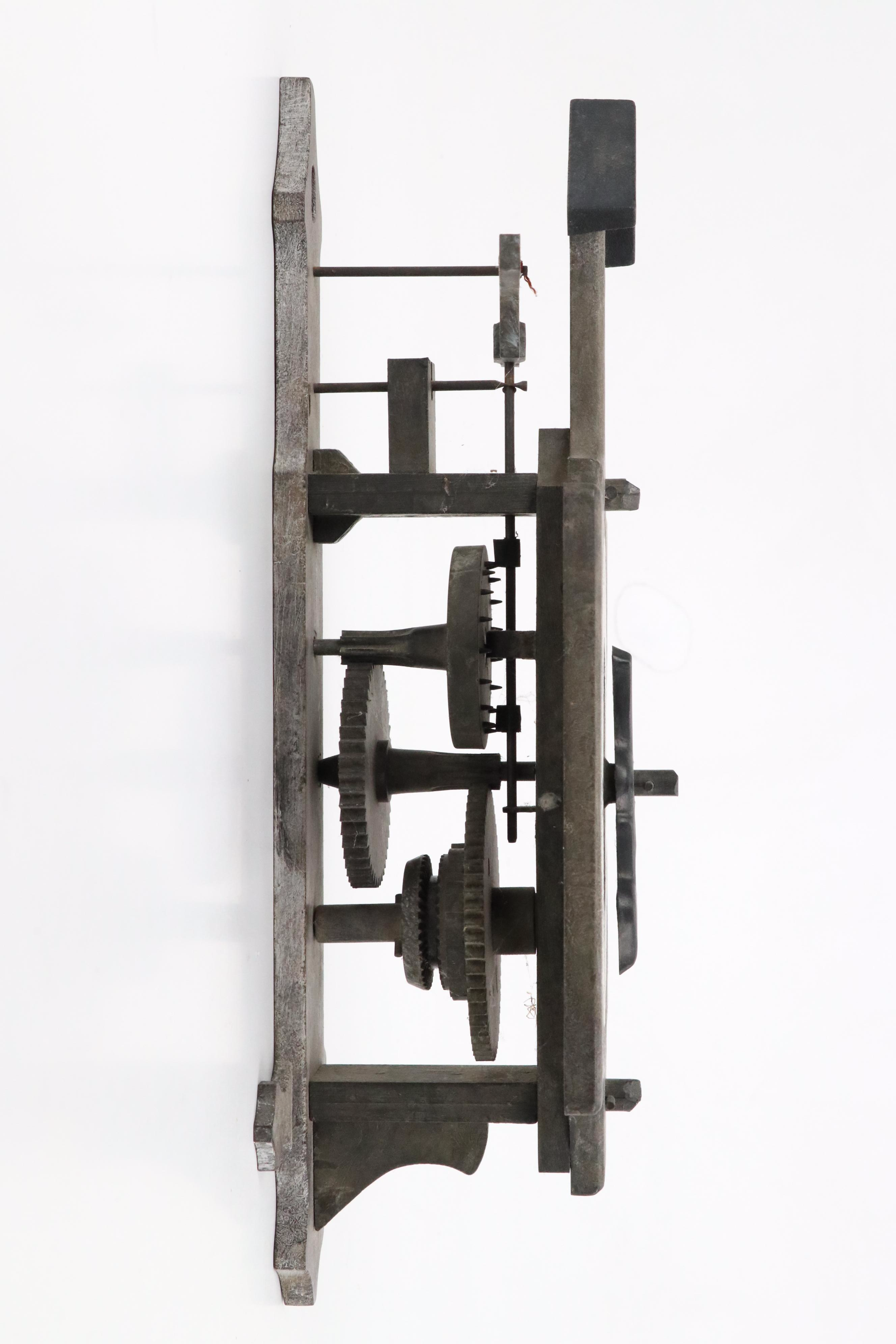 Spanish Gramans Wood Composite Foliot Wall Clock with Other Décor