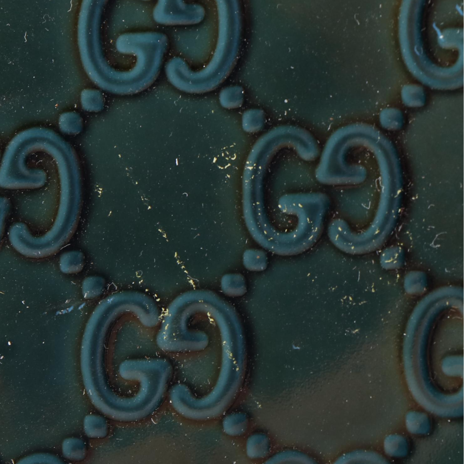 Gucci Dark Green Patent Leather Handbag