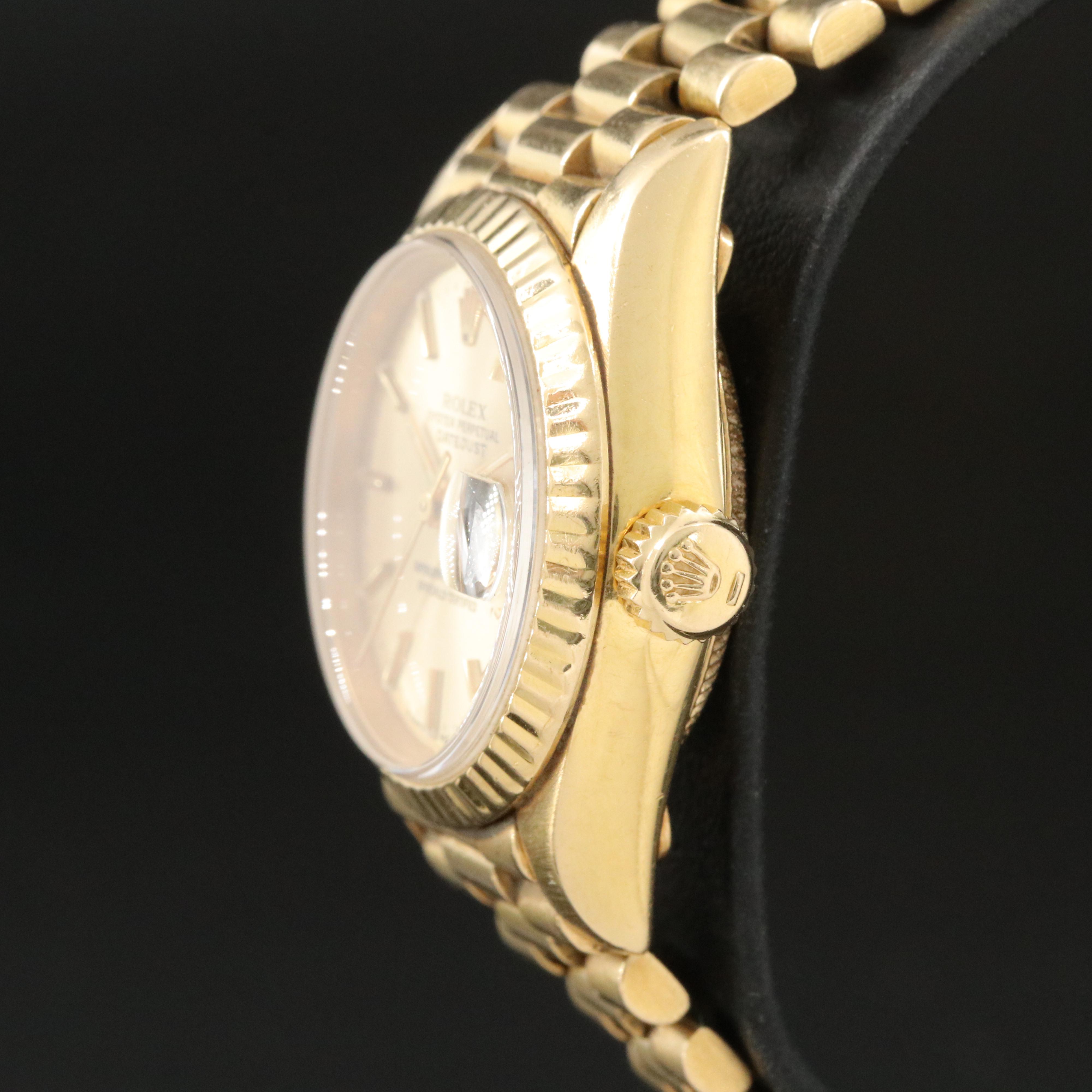 Rolex Datejust 69178 18K Gold Watch
