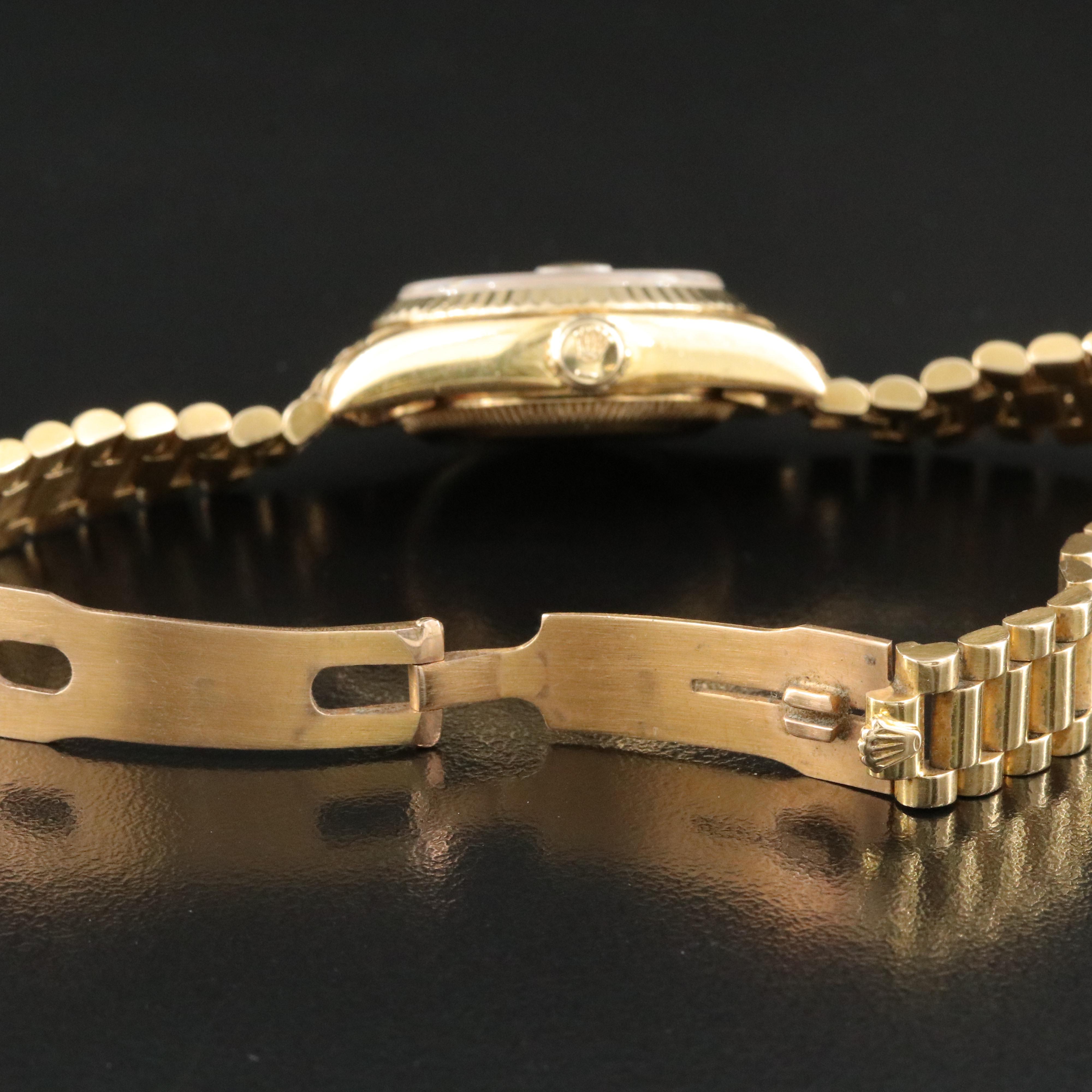 Rolex Datejust 69178 18K Gold Watch