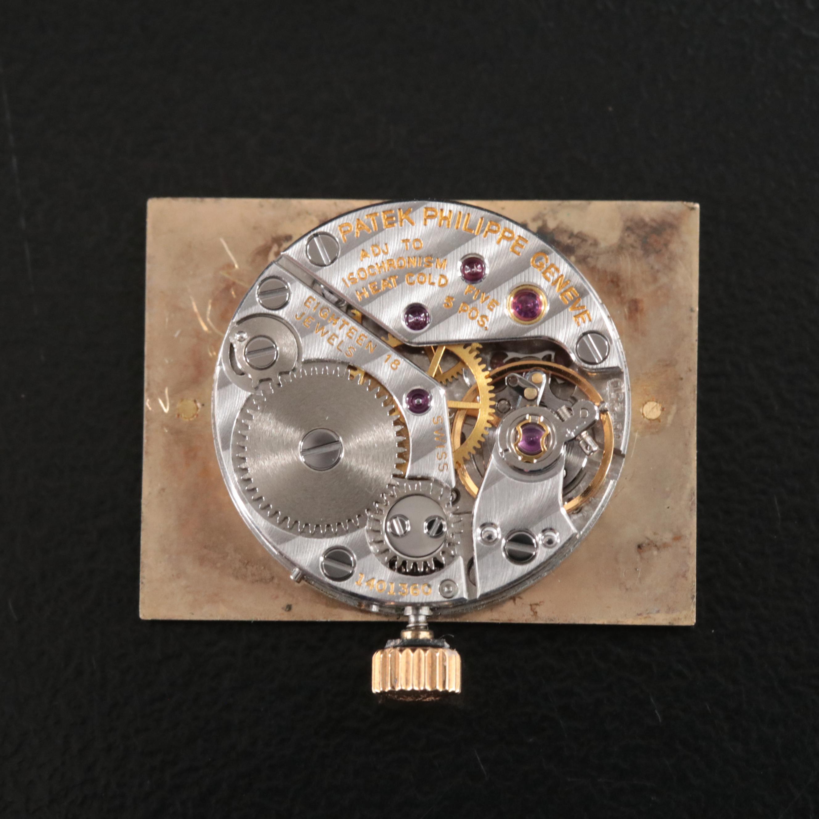 Patek Philippe Custom Diamond Set 18K Gold Watch