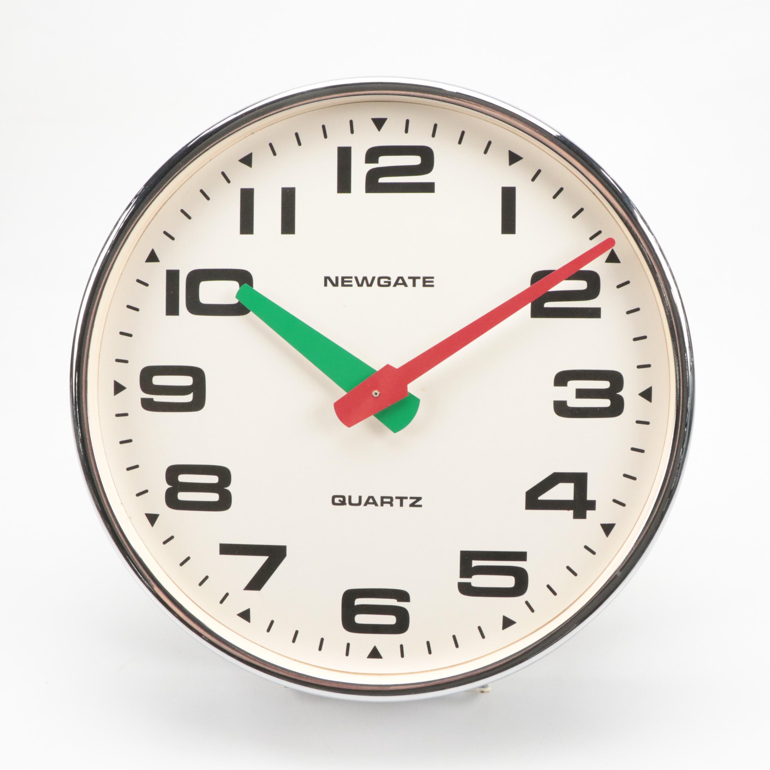 Newgate "Brixton" Metal Quartz Wall Clock