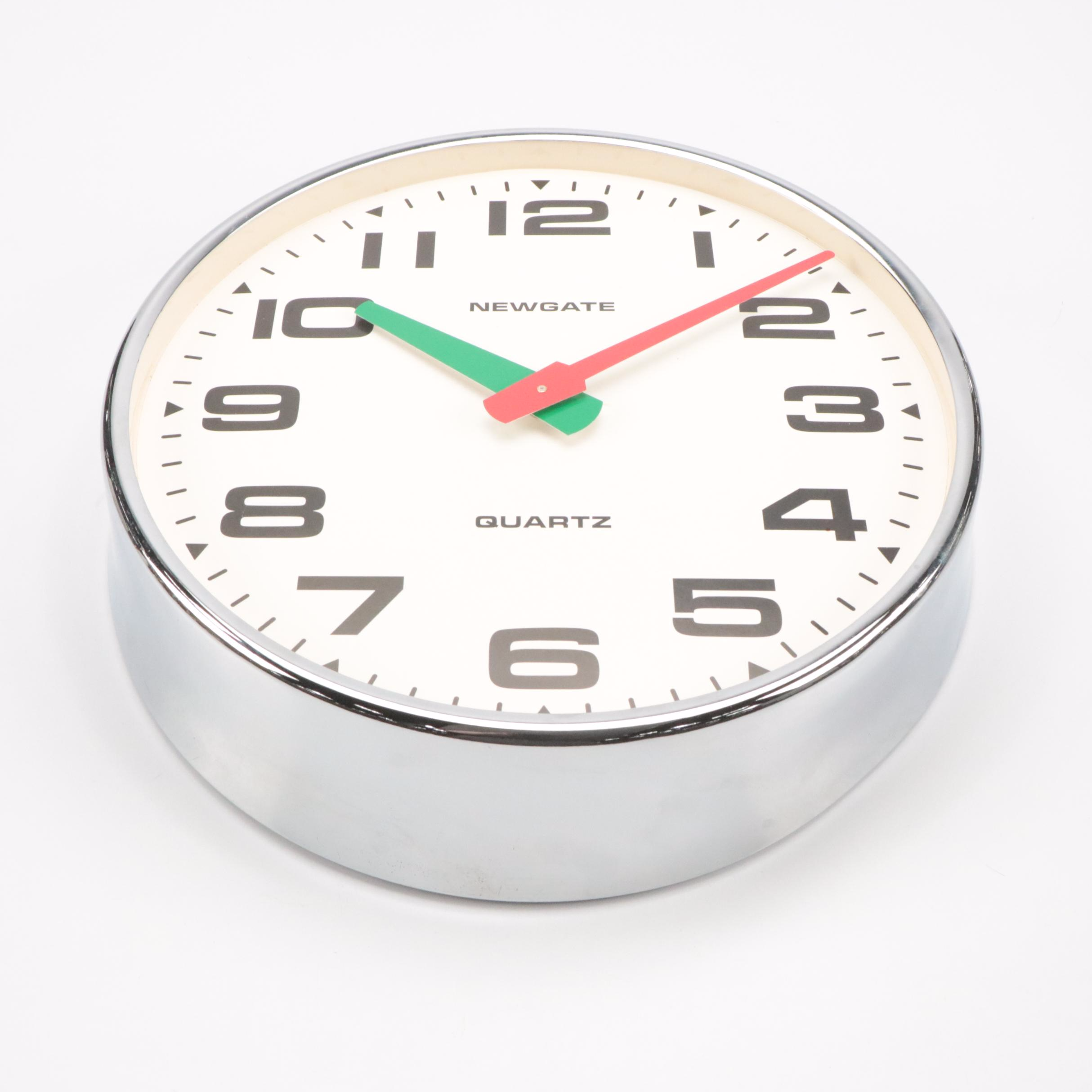 Newgate "Brixton" Metal Quartz Wall Clock