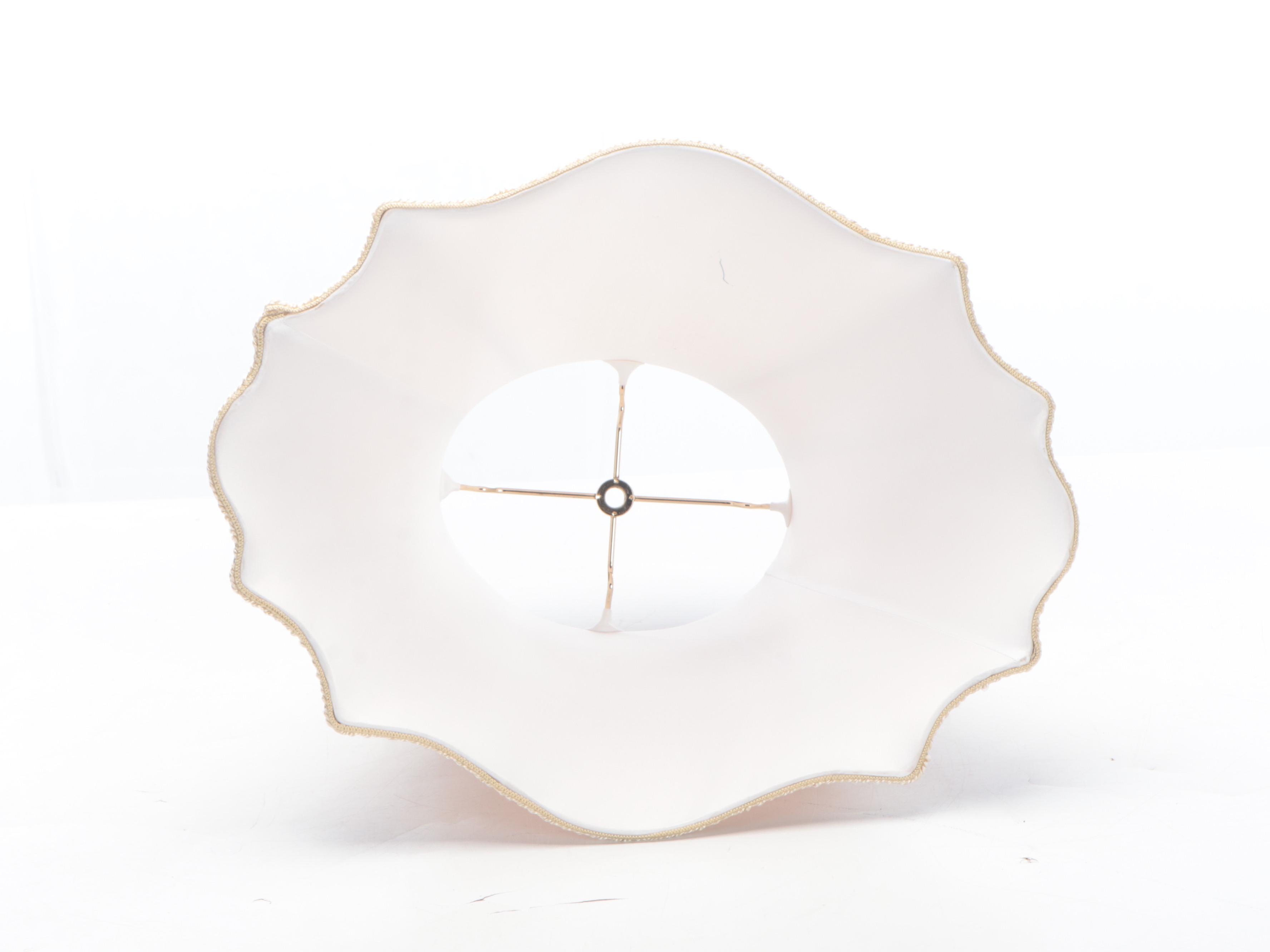 Bombay Company Ceramic Table Lamp with Silk Shade