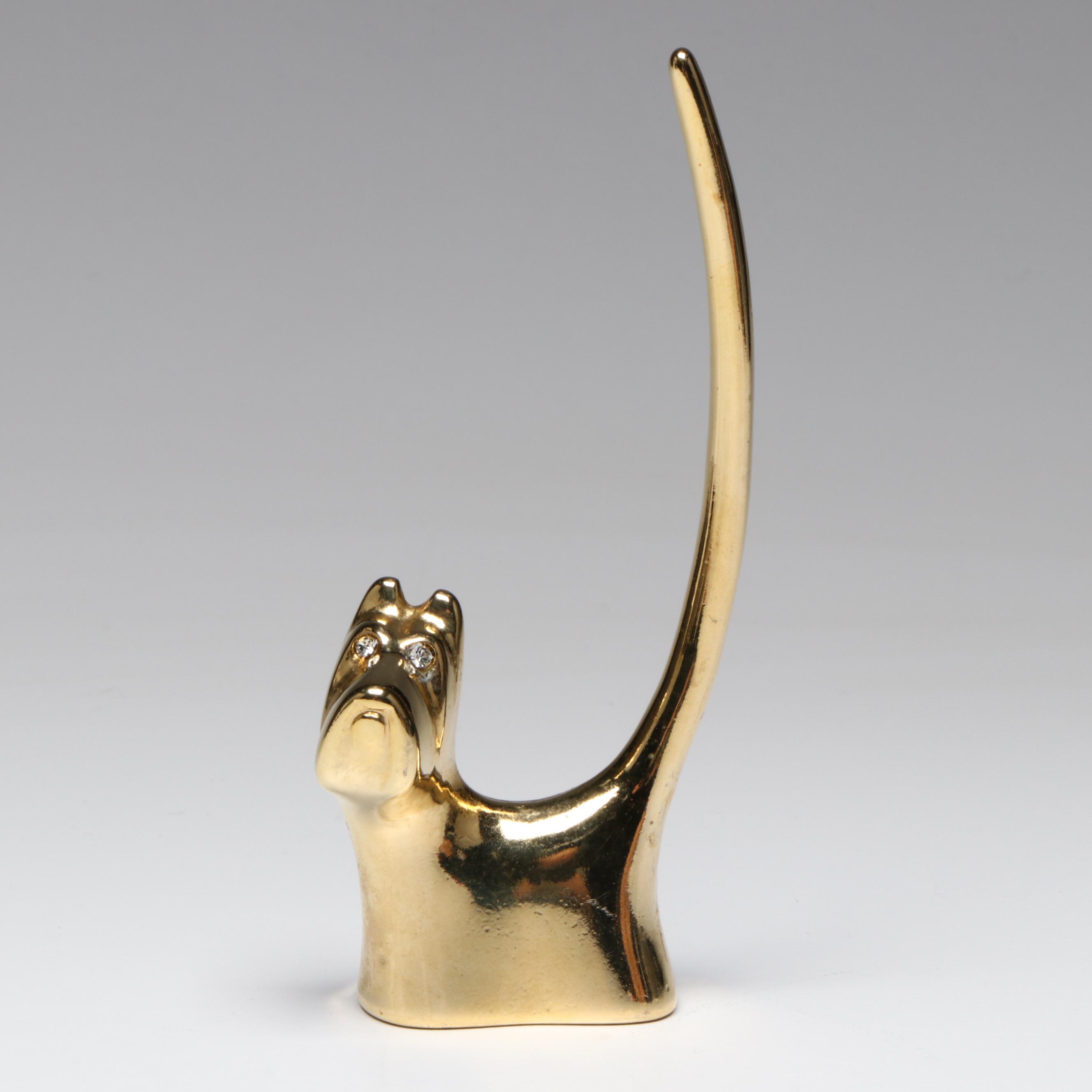 Candle Lamp Aroma Warmer with Acrylic Lincoln Penny Bookends and Ring Holder