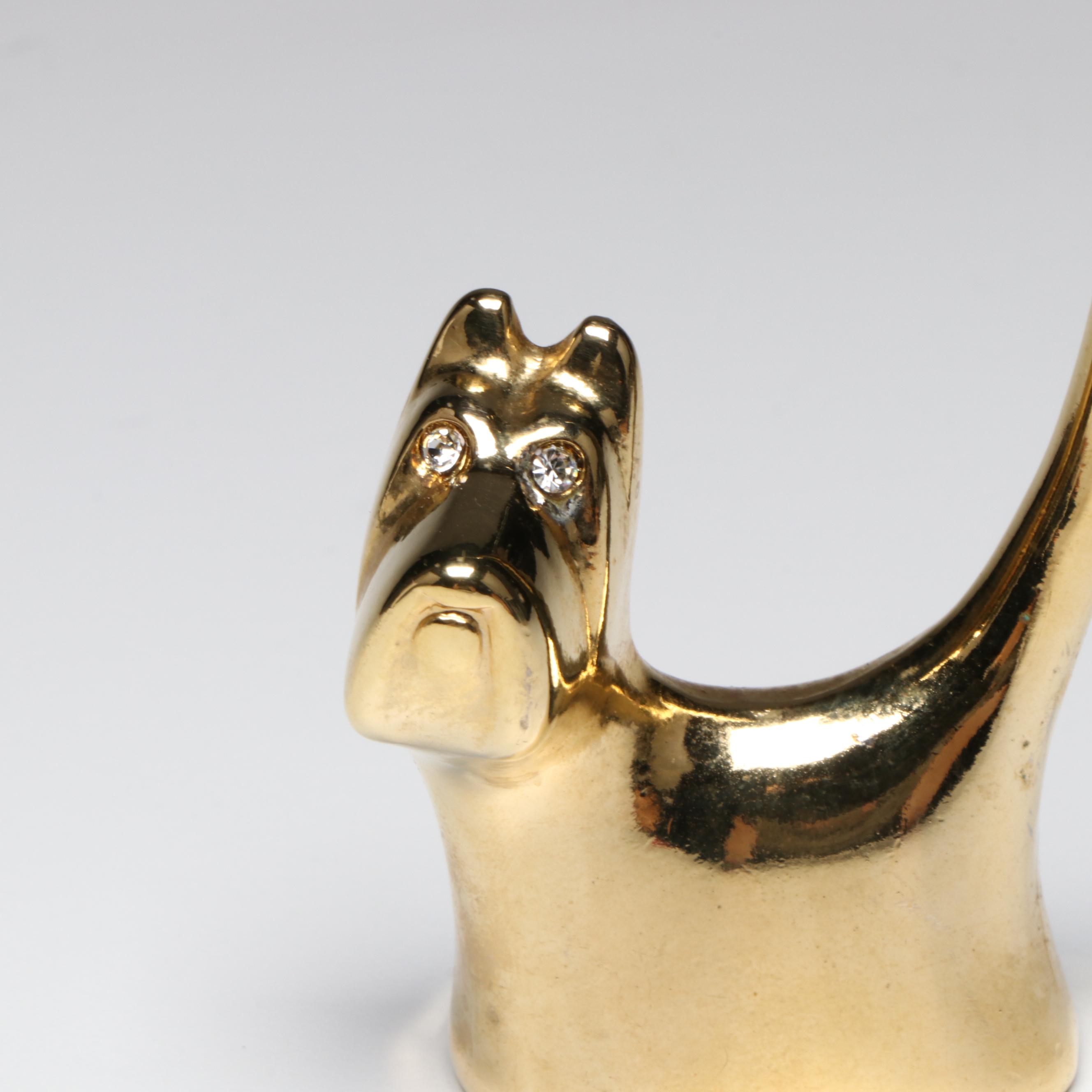 Candle Lamp Aroma Warmer with Acrylic Lincoln Penny Bookends and Ring Holder