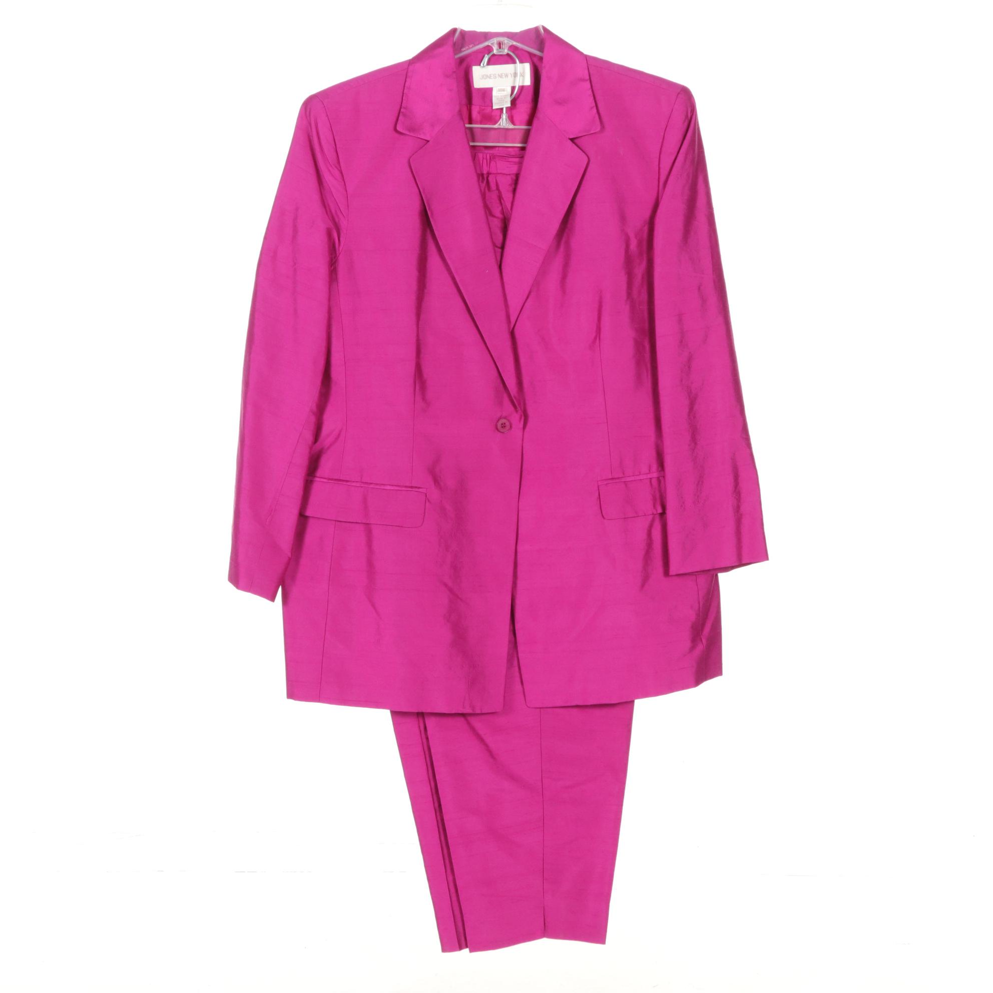 Jones New York Magenta Blazer & Pant Set with Ralph Lauren Button Down & More
