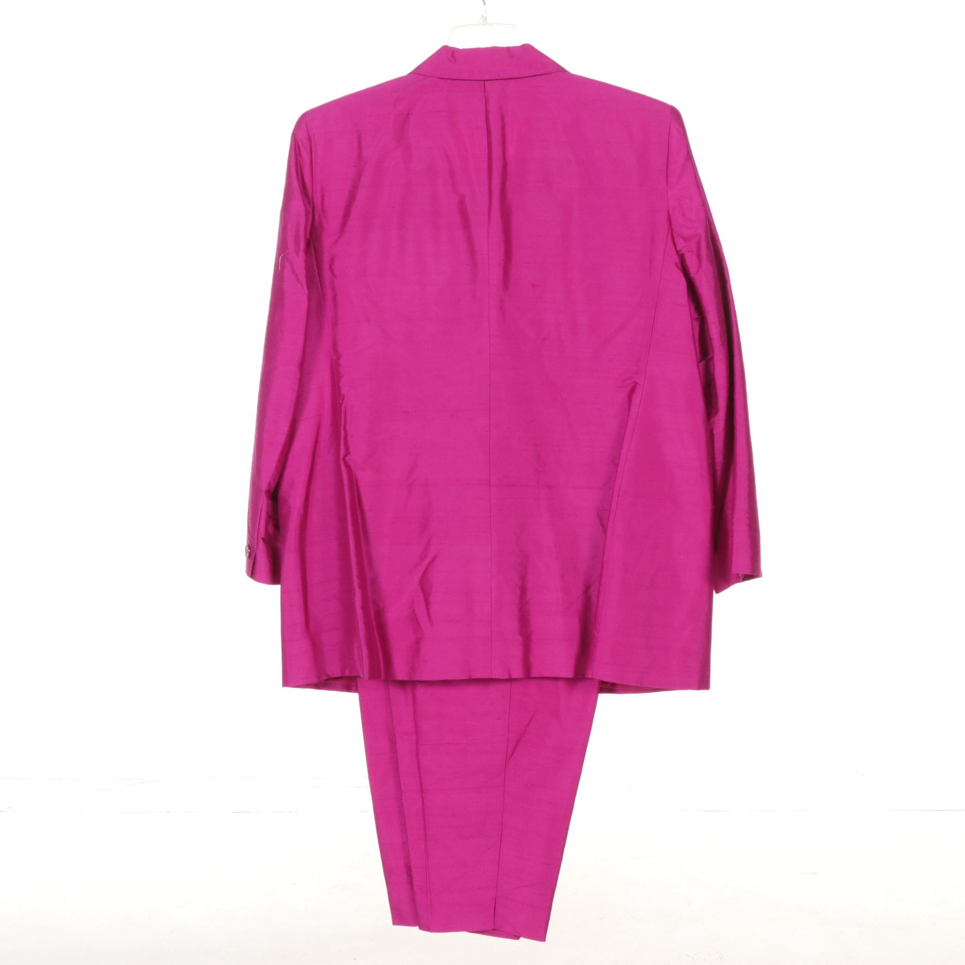 Jones New York Magenta Blazer & Pant Set with Ralph Lauren Button Down & More