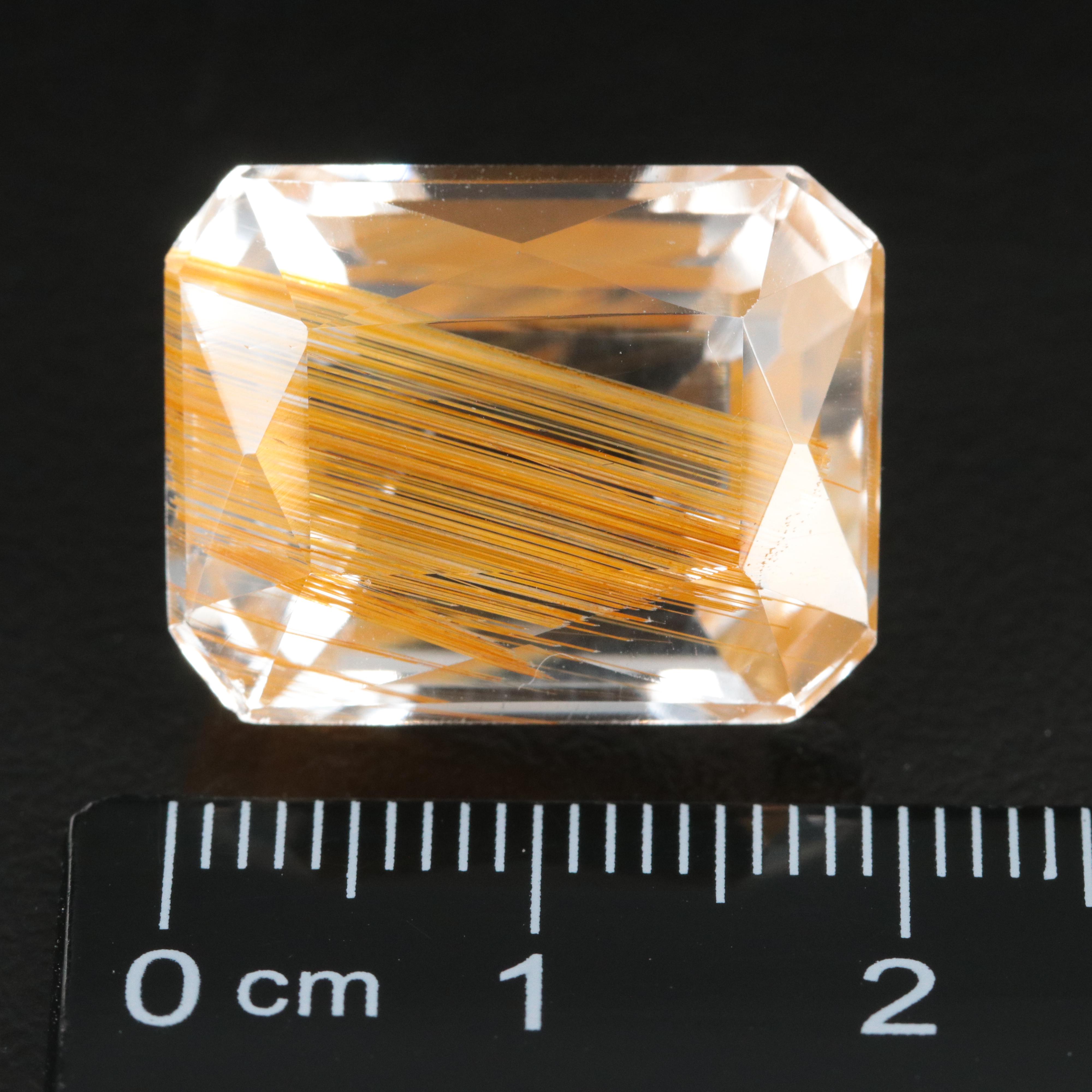 Loose 37.25 CT Rutilated Quartz